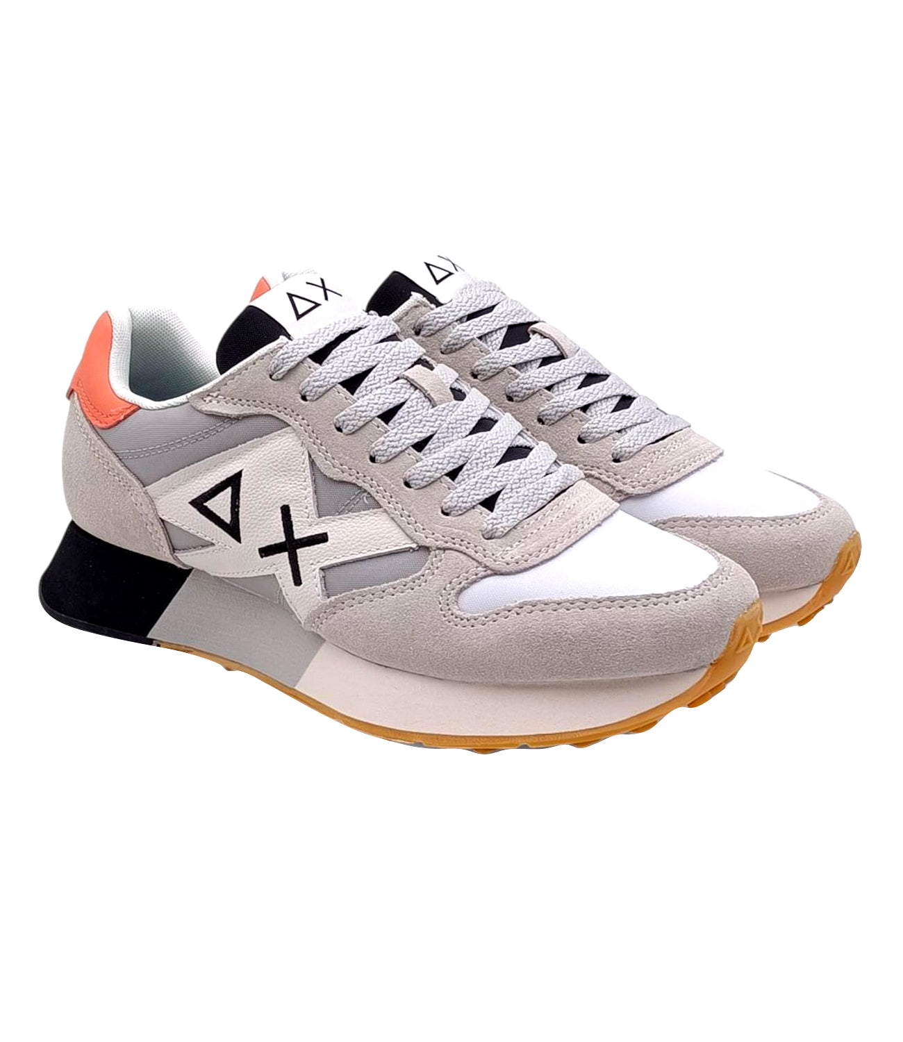 Sun68 Sneakers Uomo Mod. Z35112 JAKI 2.0 BICOLOR 106 Bianco / Grigio Chiaro