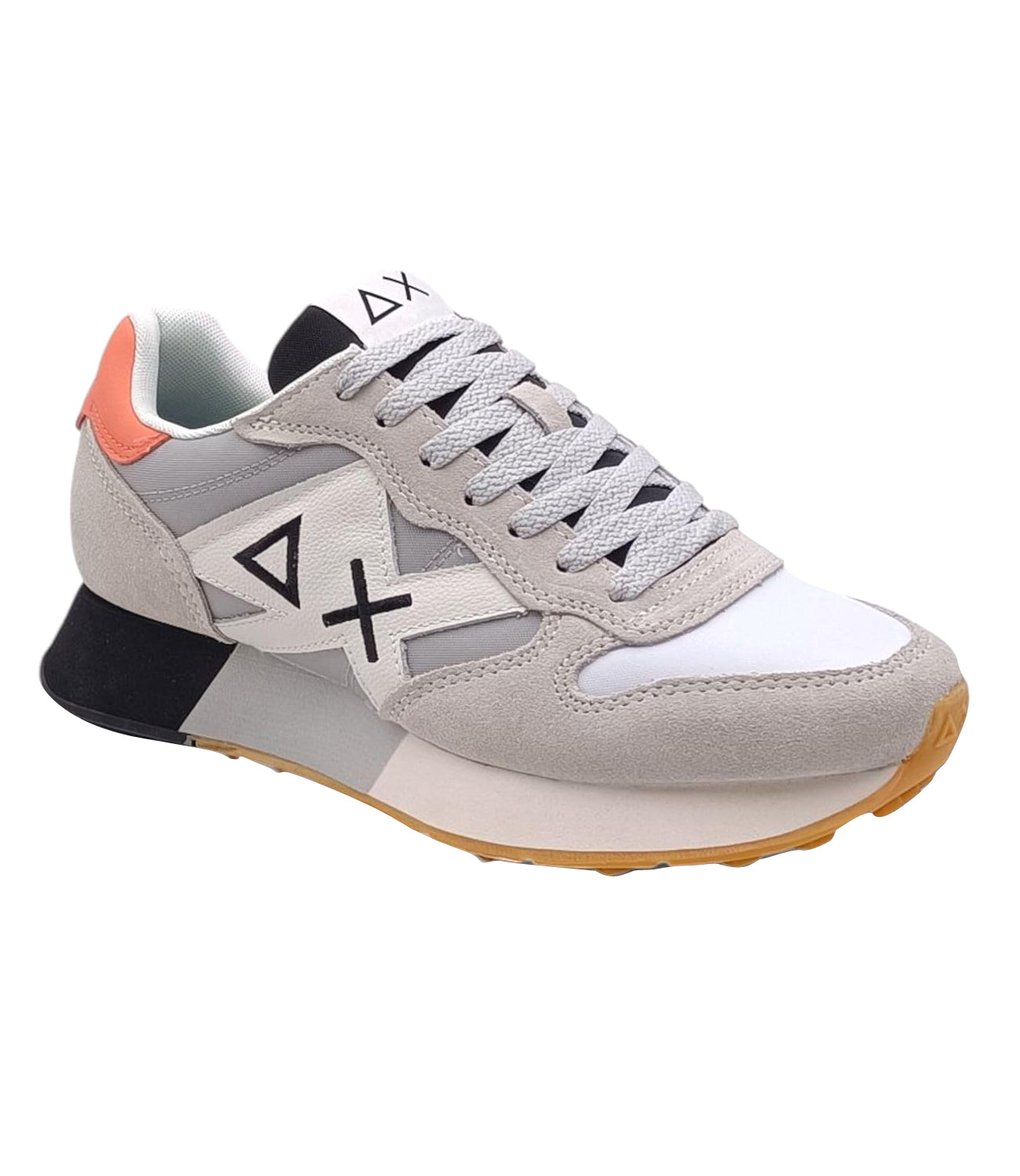 Sun68 Sneakers Uomo Mod. Z35112 JAKI 2.0 BICOLOR 106 Bianco / Grigio Chiaro