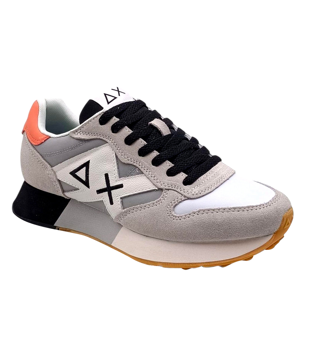 Sun68 Sneakers Uomo Mod. Z35112 JAKI 2.0 BICOLOR 106 Bianco / Grigio Chiaro