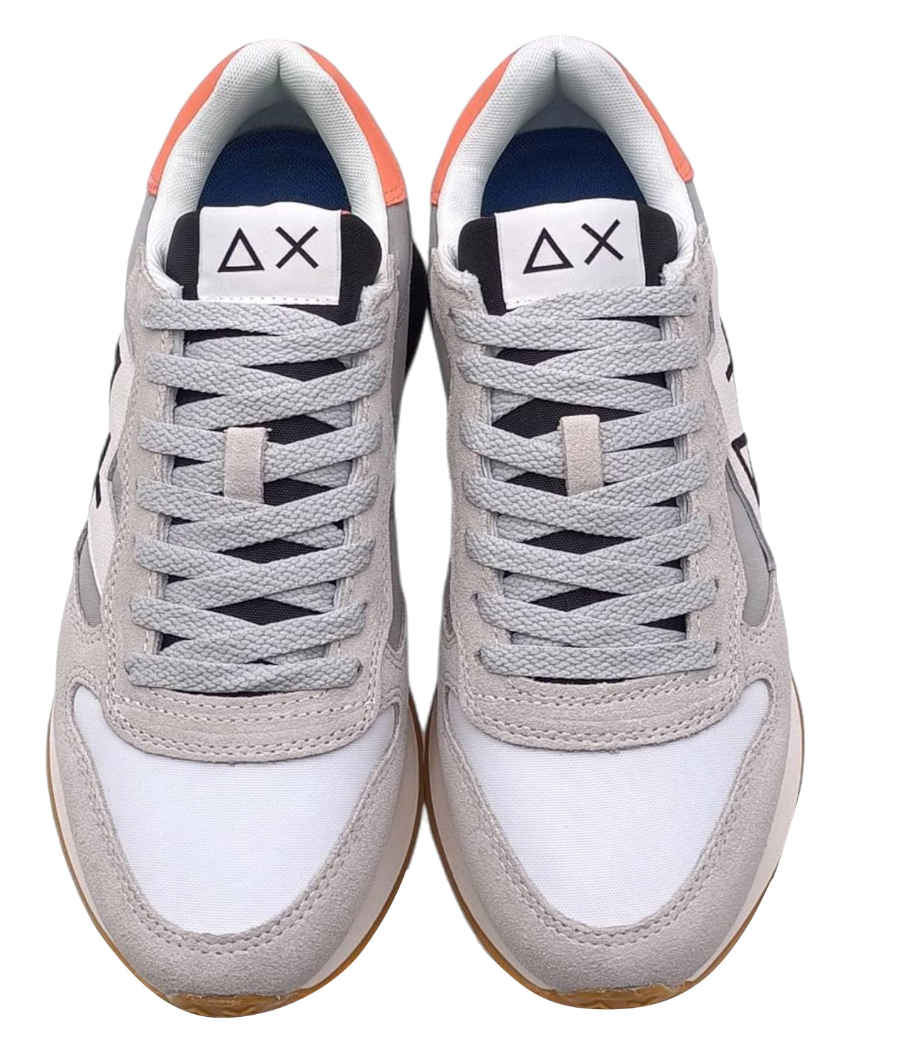 Sun68 Sneakers Uomo Mod. Z35112 JAKI 2.0 BICOLOR 106 Bianco / Grigio Chiaro