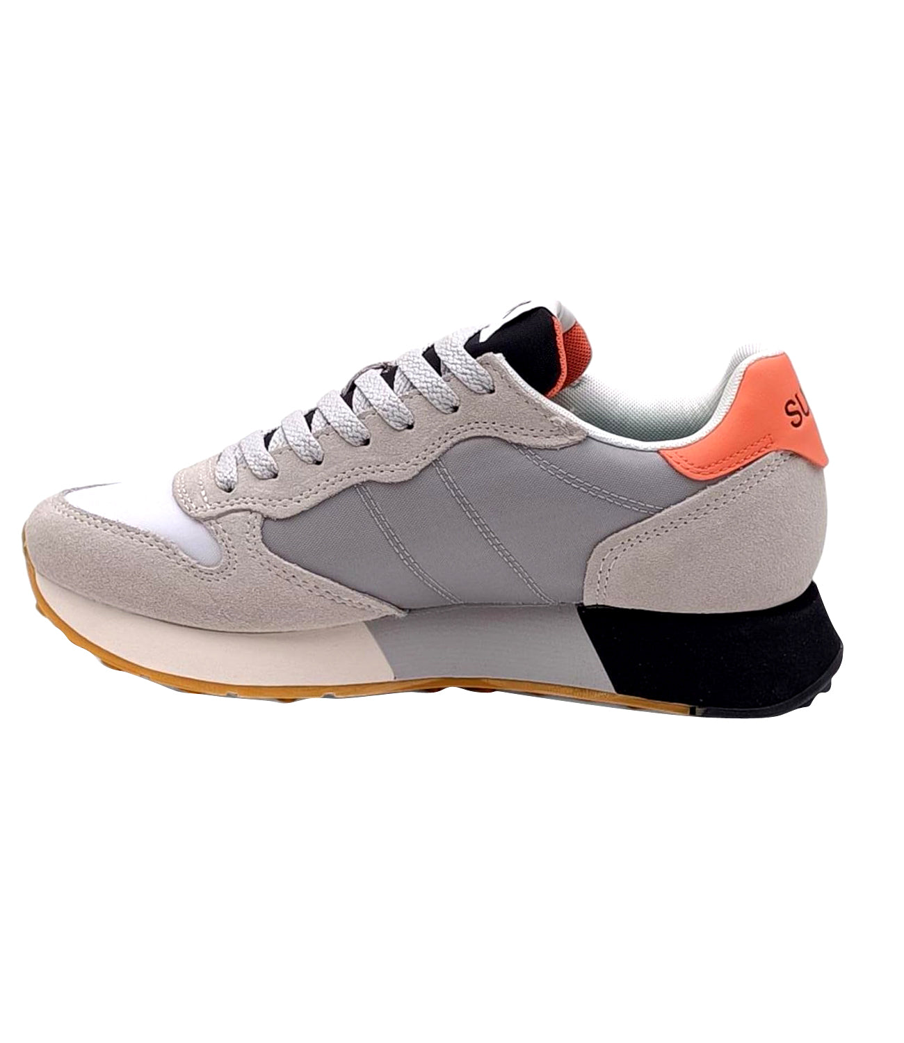 Sun68 Sneakers Uomo Mod. Z35112 JAKI 2.0 BICOLOR 106 Bianco / Grigio Chiaro