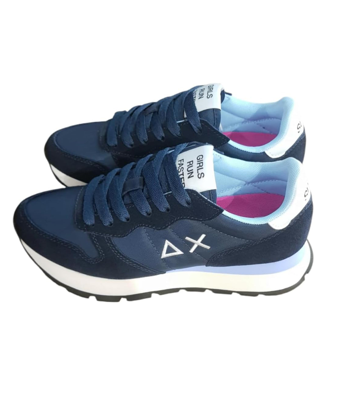Sun68 Sneakers Donna Mod. Z35201 ALLY SOLID NYLON 7 Navy Blue