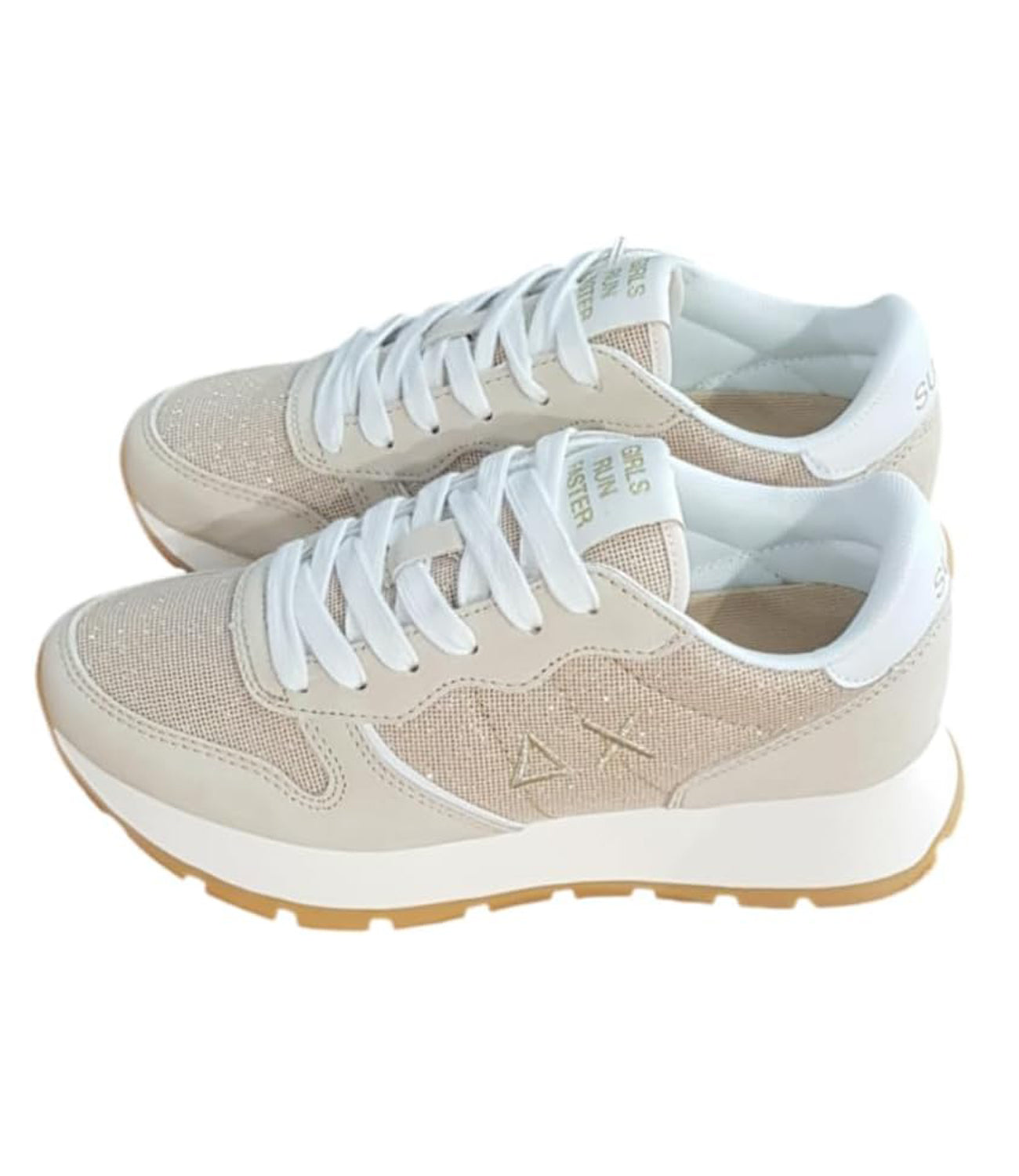 Sun68 Sneakers Donna Mod. Z35203 ALLY GLITTER TEXTILE 43 Oro