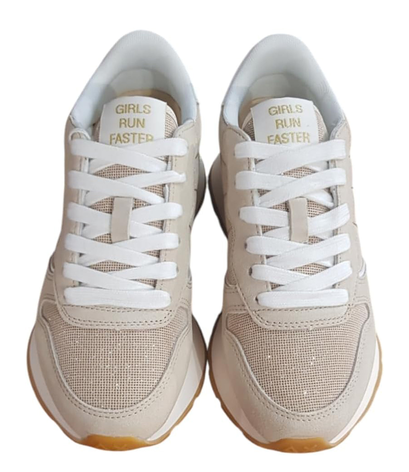 Sun68 Sneakers Donna Mod. Z35203 ALLY GLITTER TEXTILE 43 Oro