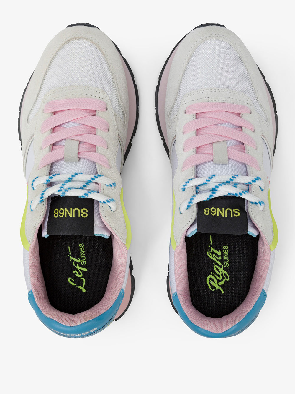 Sneakers Sun68 Ally Color Explosion da Donna - Bianco