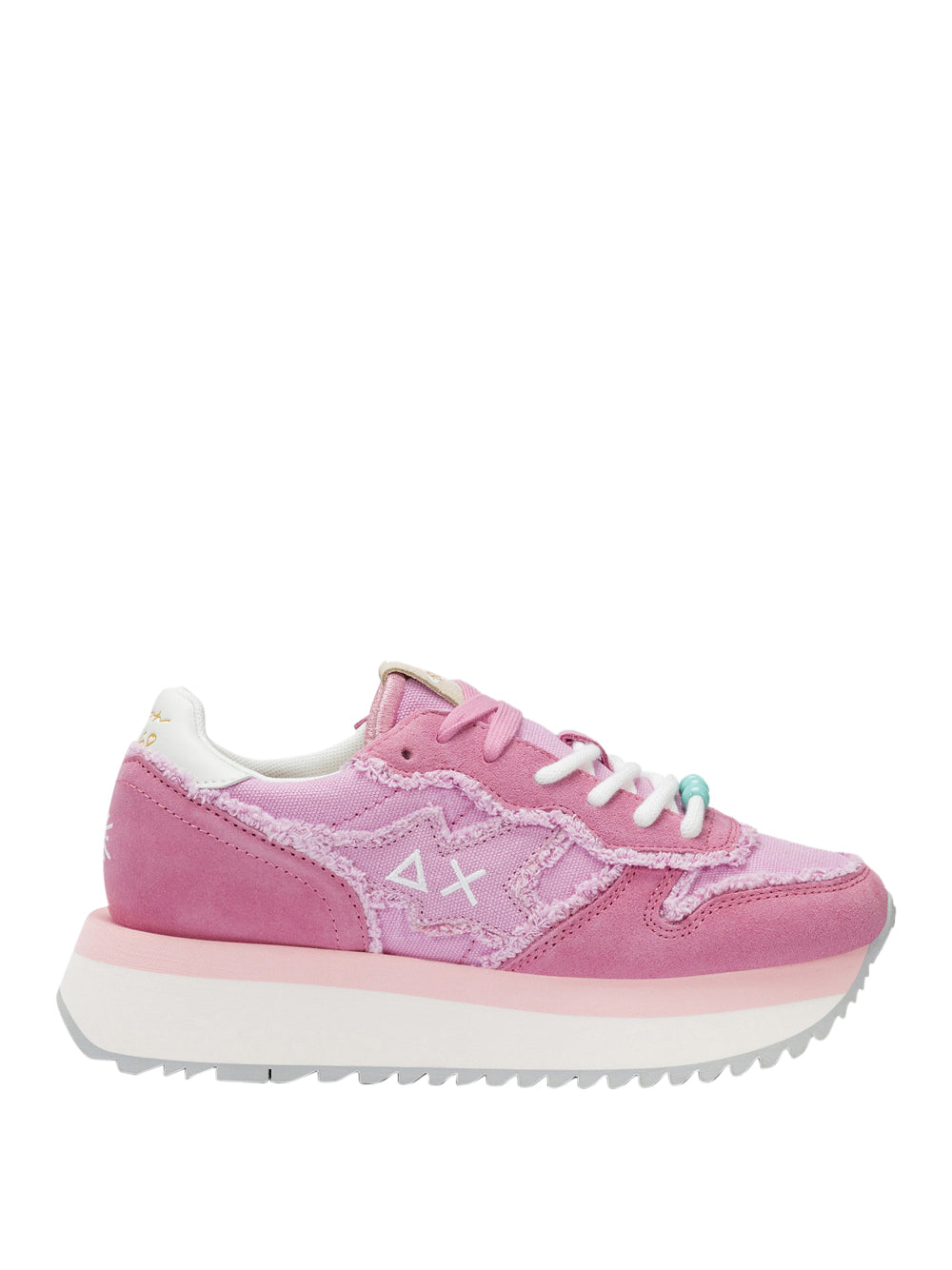 Sneakers Sun68 Big Stargirl Canvas da Donna - Rosa