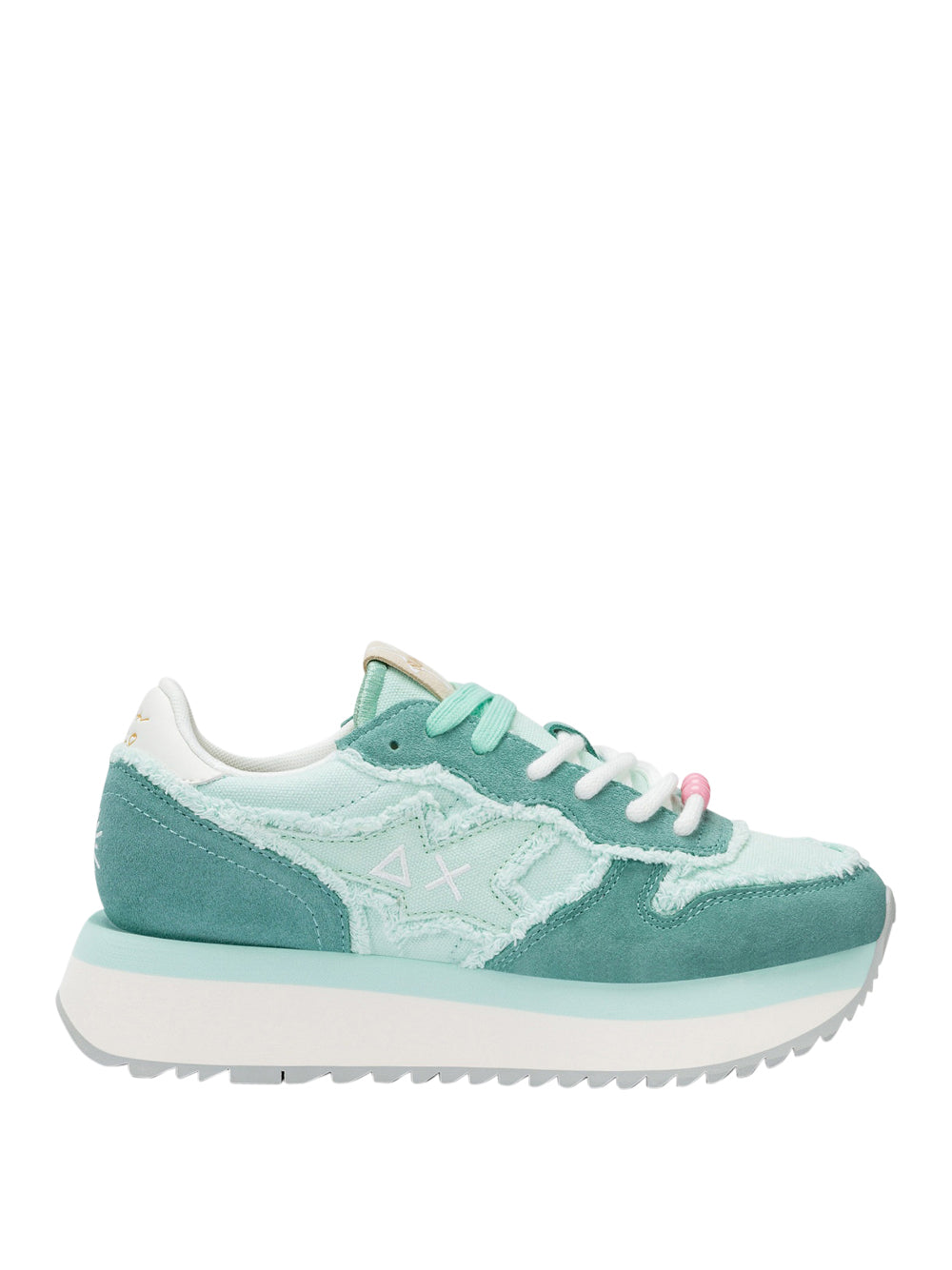 Sneakers Sun68 Big Stargirl Canvas da Donna - Verde