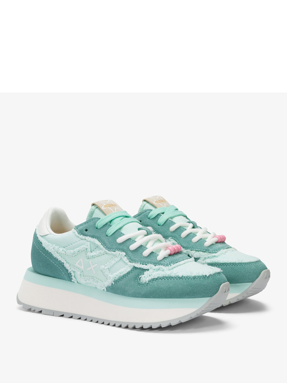 Sneakers Sun68 Big Stargirl Canvas da Donna - Verde