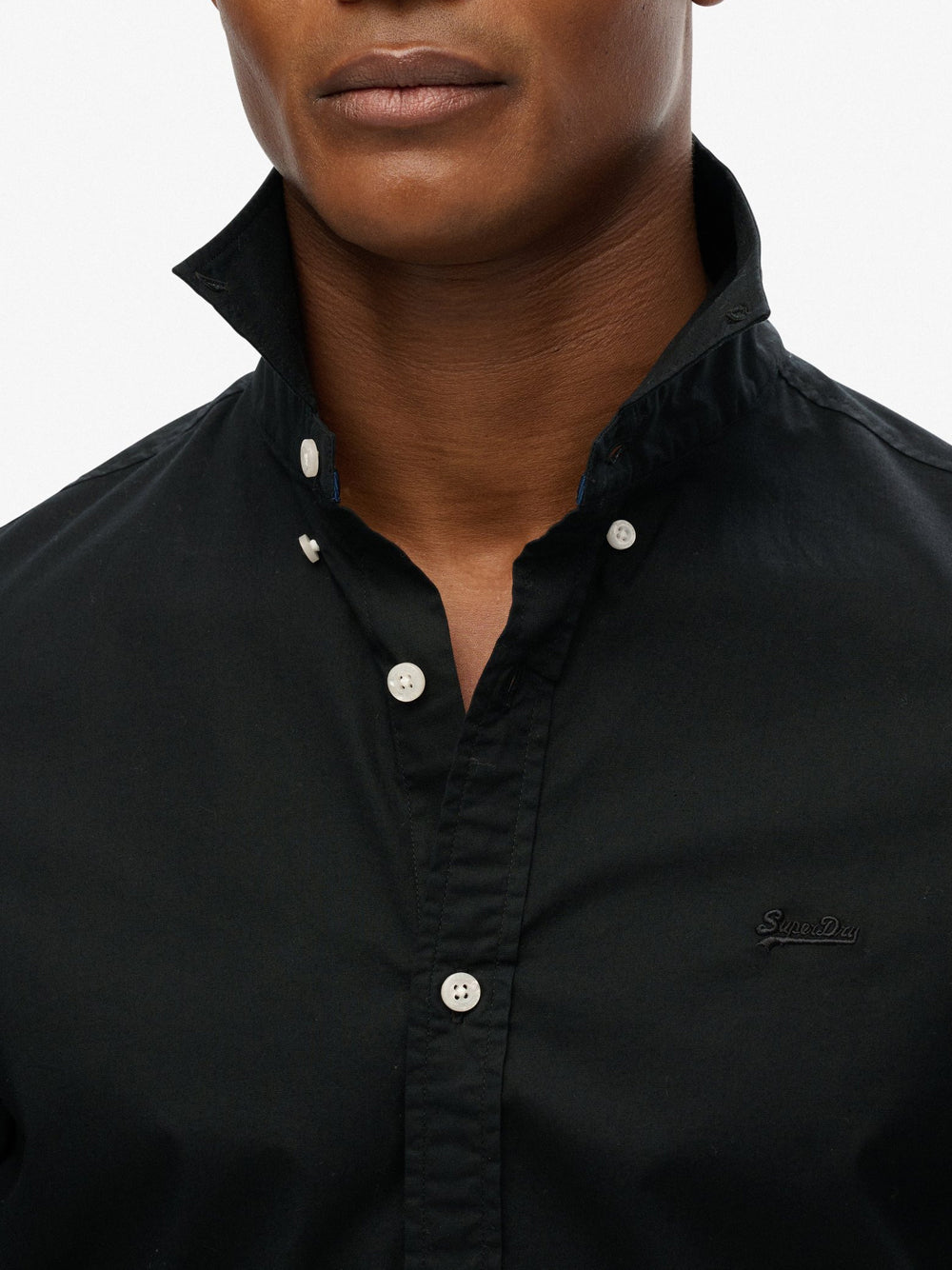 Camicia Casual Superdry da Uomo - Nero