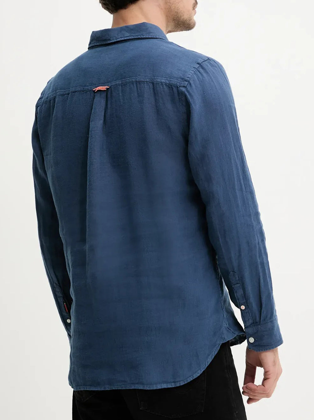 Camicia Casual Superdry da Uomo - Blu