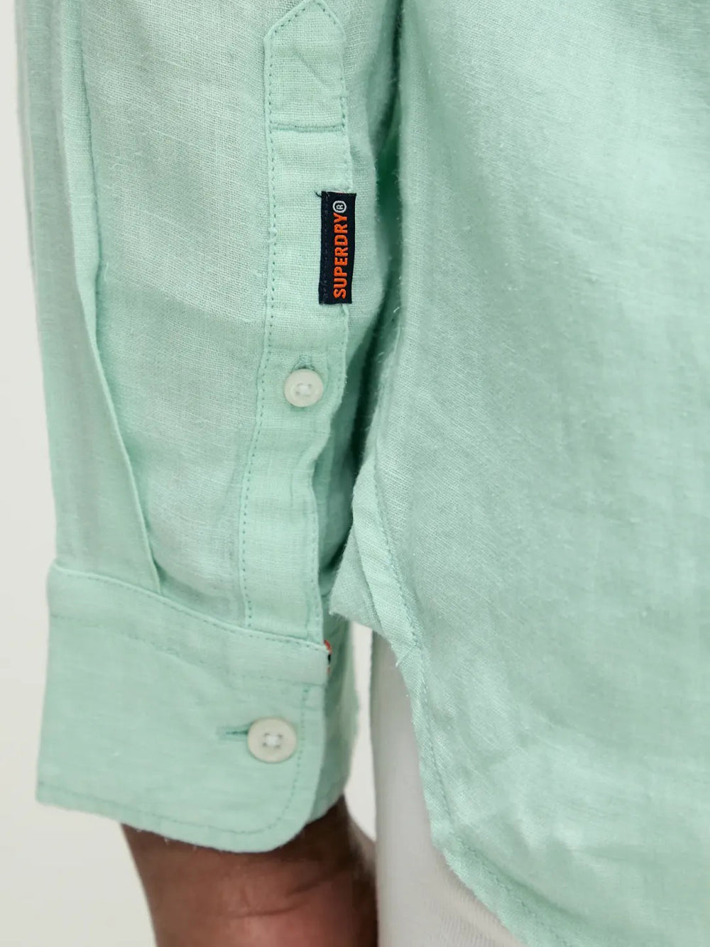 Camicia Casual Superdry da Uomo - Verde