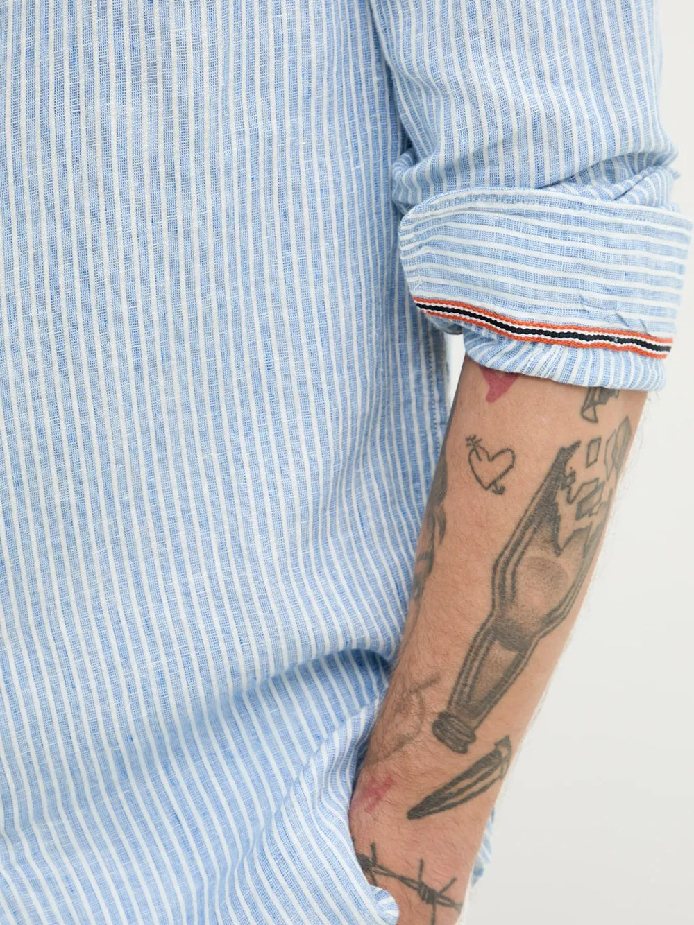 Camicia Casual Superdry da Uomo - Celeste