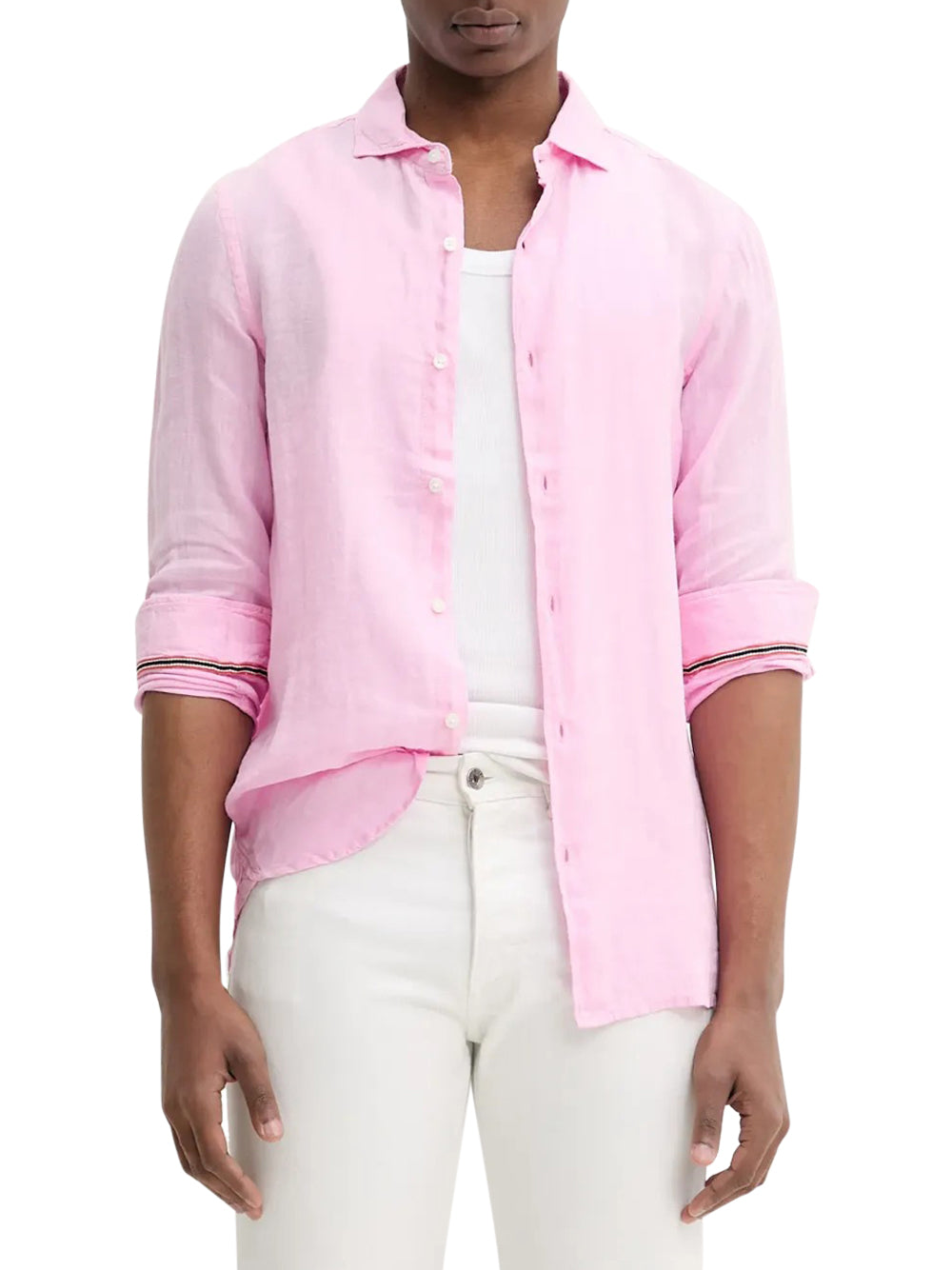 Camicia Casual Superdry da Uomo - Rosa