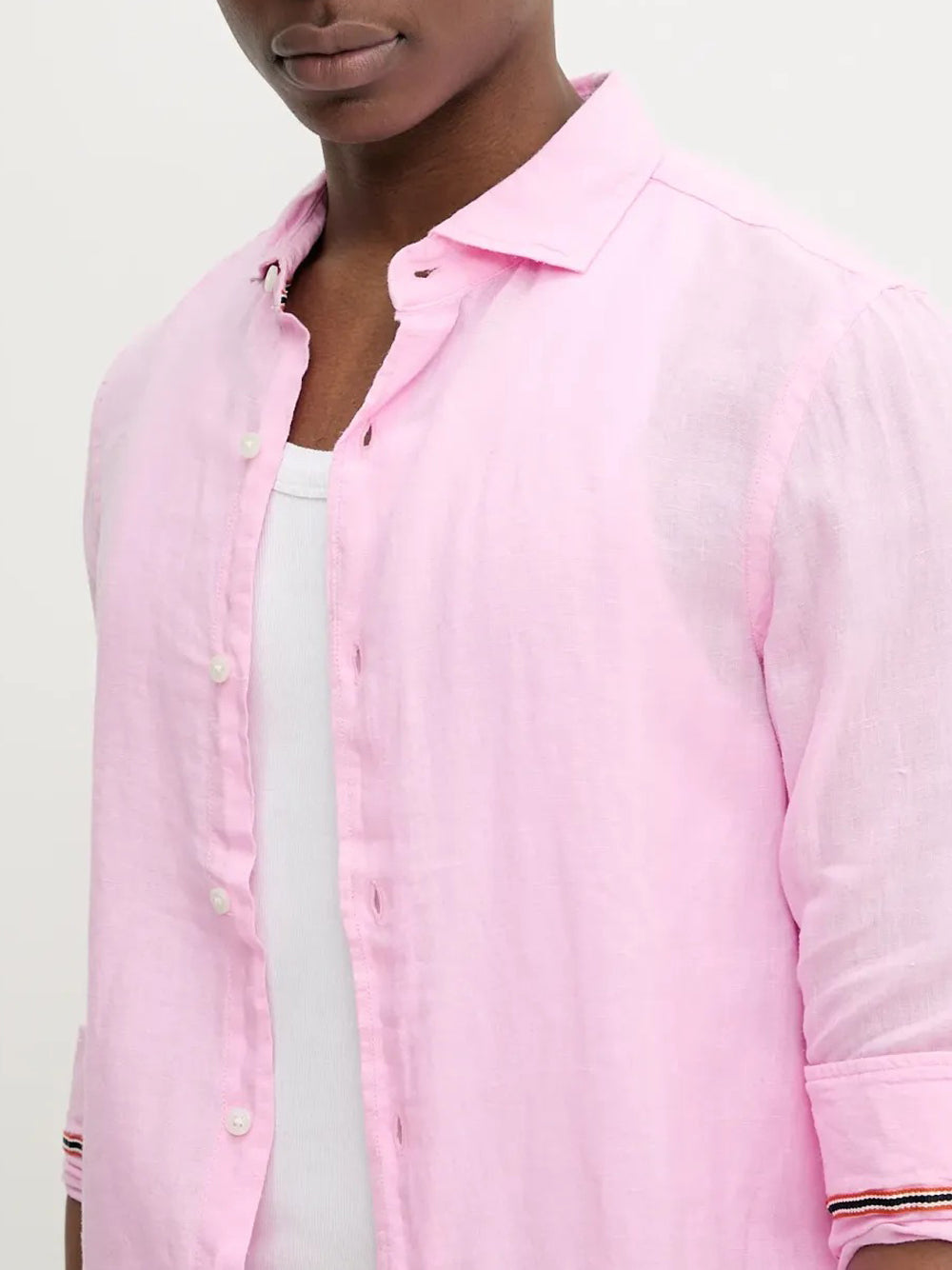 Camicia Casual Superdry da Uomo - Rosa