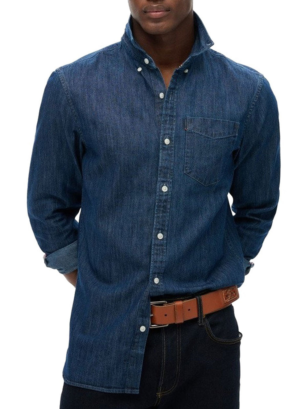 Camicia Jeans Superdry da Uomo - Denim