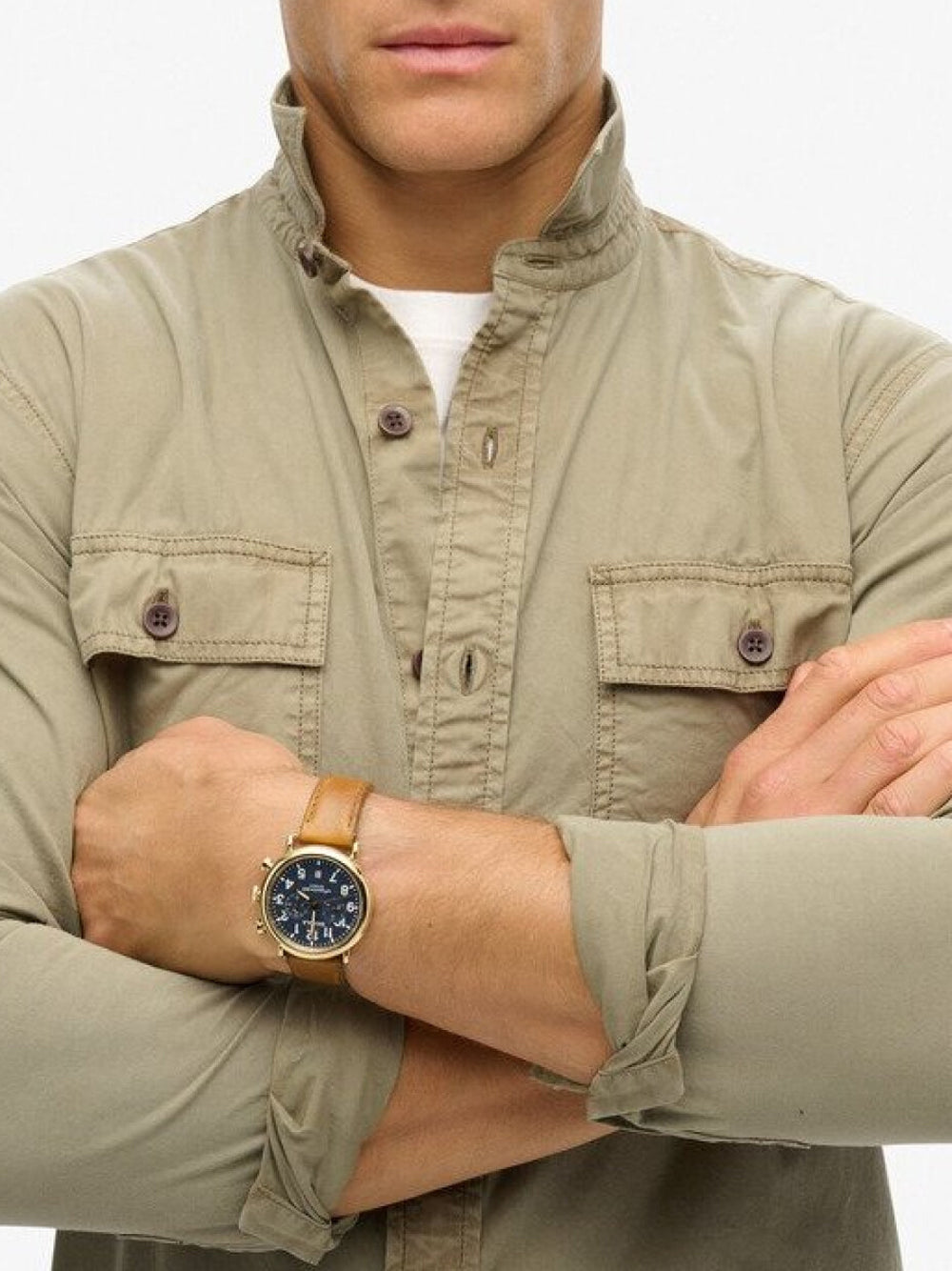 Camicia Casual Superdry da Uomo - Verde