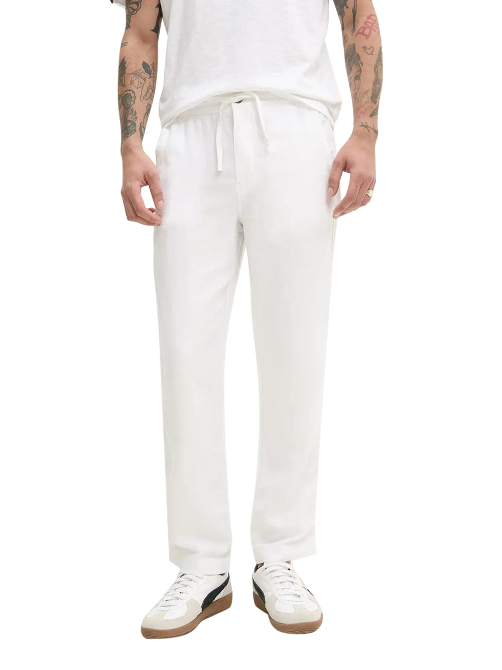 Pantalone Chino Superdry da Uomo - Bianco
