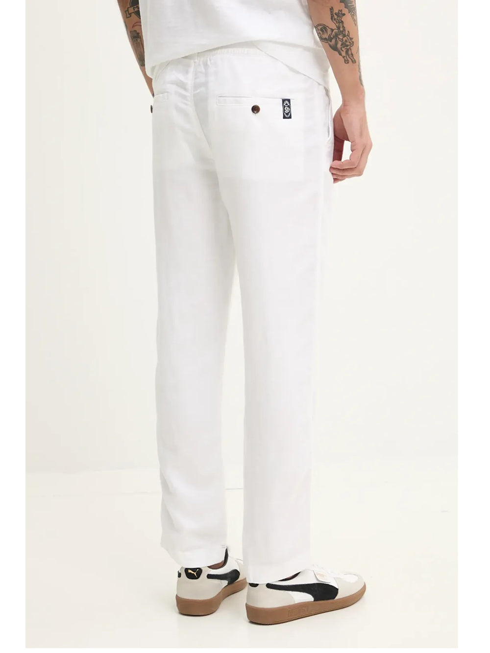 Pantalone Chino Superdry da Uomo - Bianco