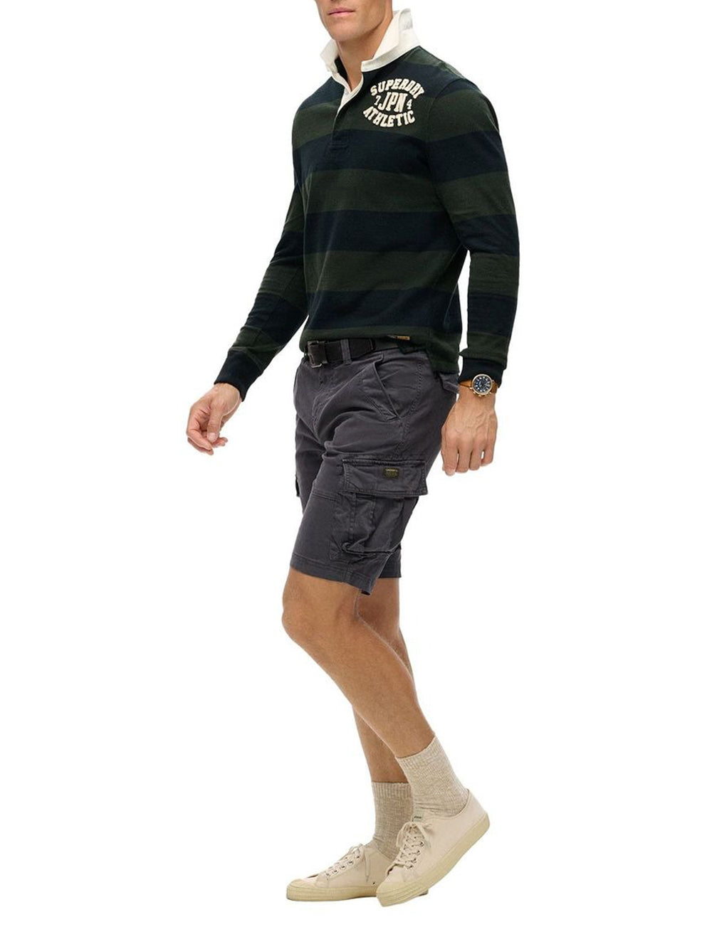 Bermuda Casual Superdry da Uomo - Nero