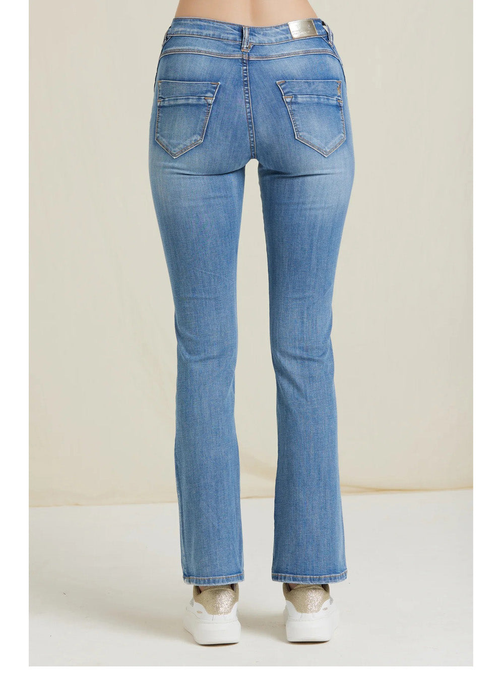 Jeans a Zampa Take Two Layra da Donna - Denim