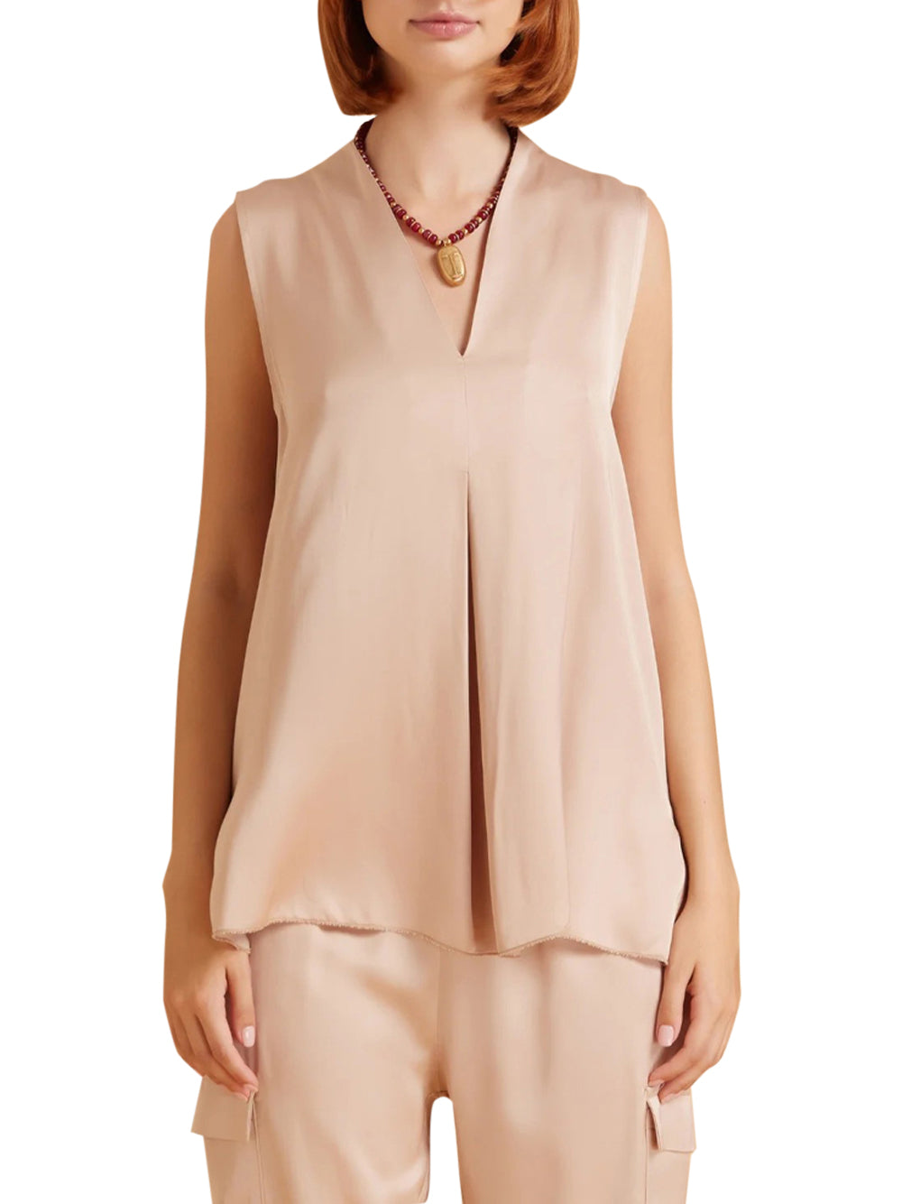 Blusa Take Two da Donna - Beige