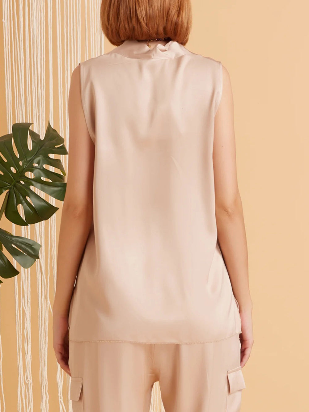Blusa Take Two da Donna - Beige