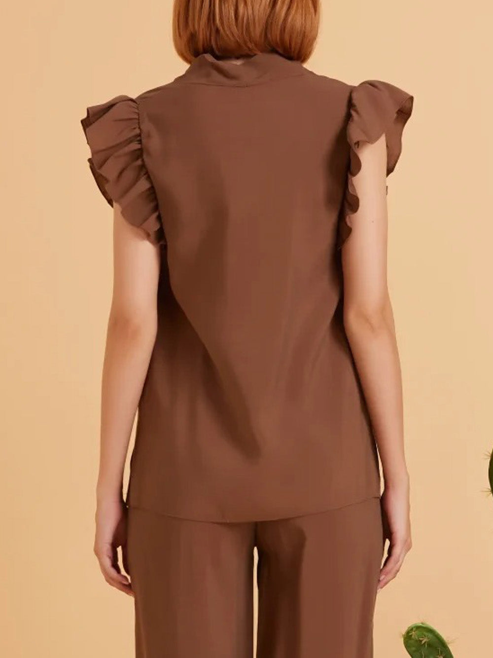 Blusa Take Two da Donna - Marrone