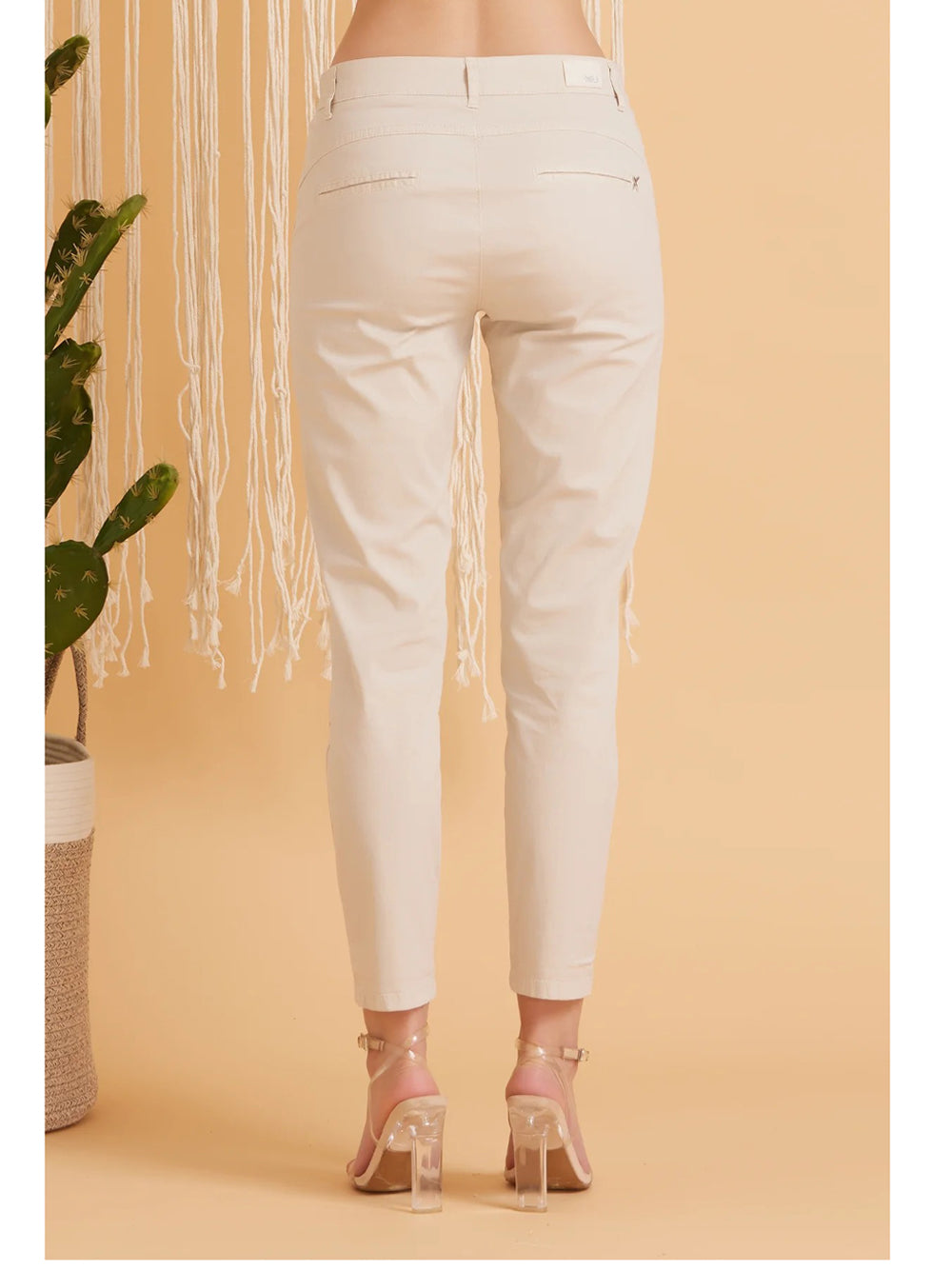 Pantalone Chino Take Two da Donna - Beige