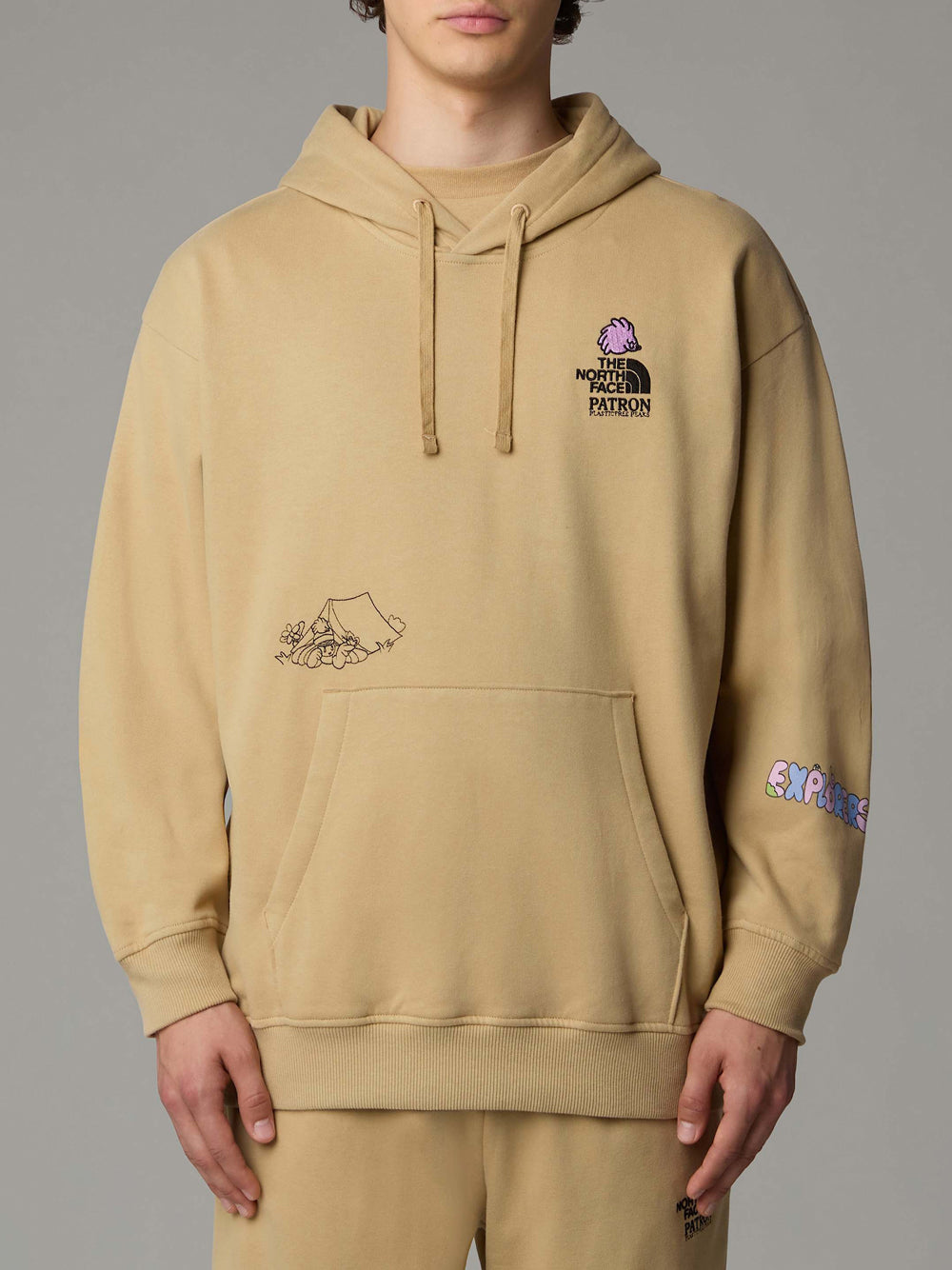 Felpa Cappuccio The North Face da Uomo - Beige