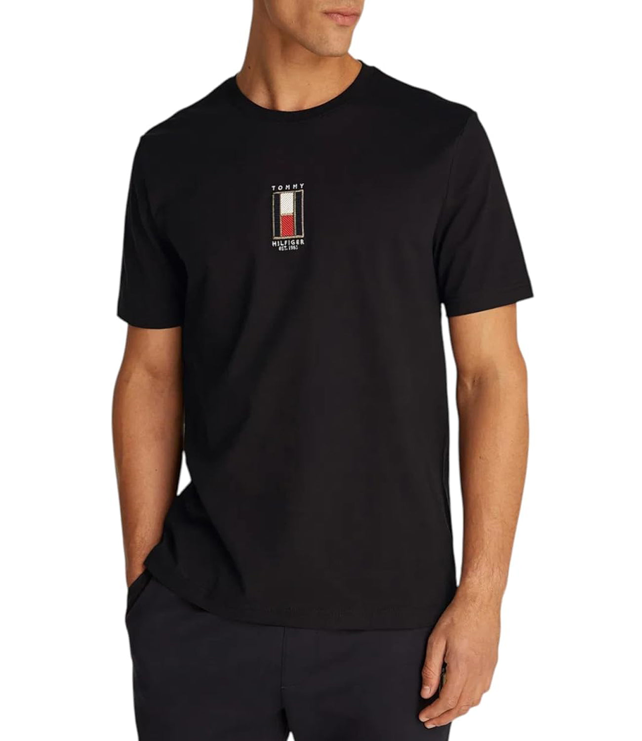 Tommy Hilfiger T-shirt Uomo Mod. MW0MW36512 BDS BLACK Nero