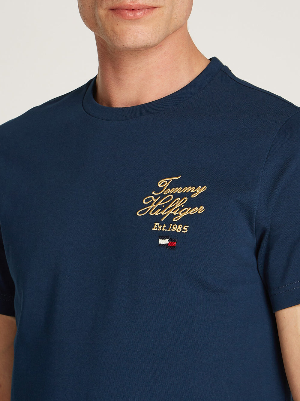 Tommy Hilfiger T-shirt Uomo Mod. MW0MW38334 DAF Blu