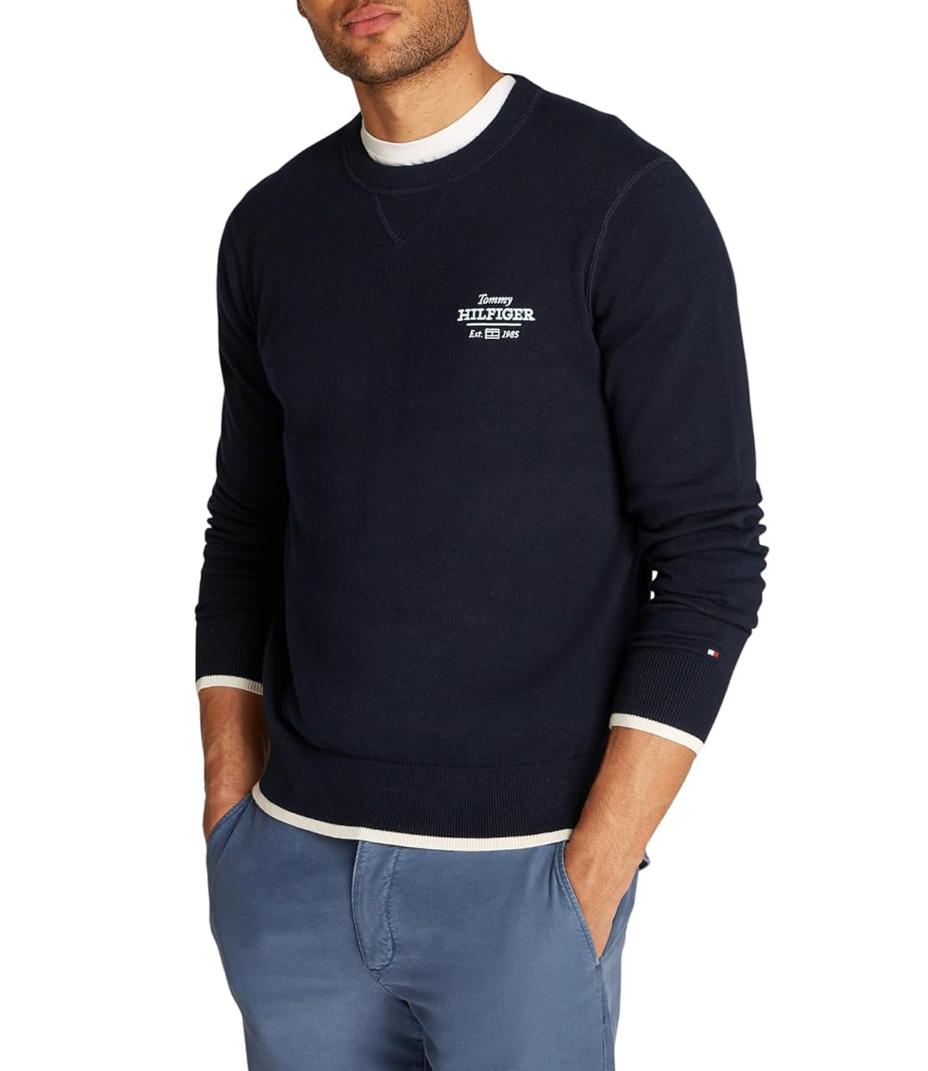 Tommy Hilfiger Felpa G Uomo Mod. MW0MW38336 DW5 Blu