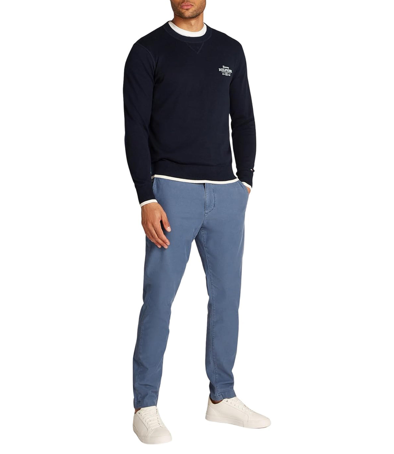 Tommy Hilfiger Felpa G Uomo Mod. MW0MW38336 DW5 Blu