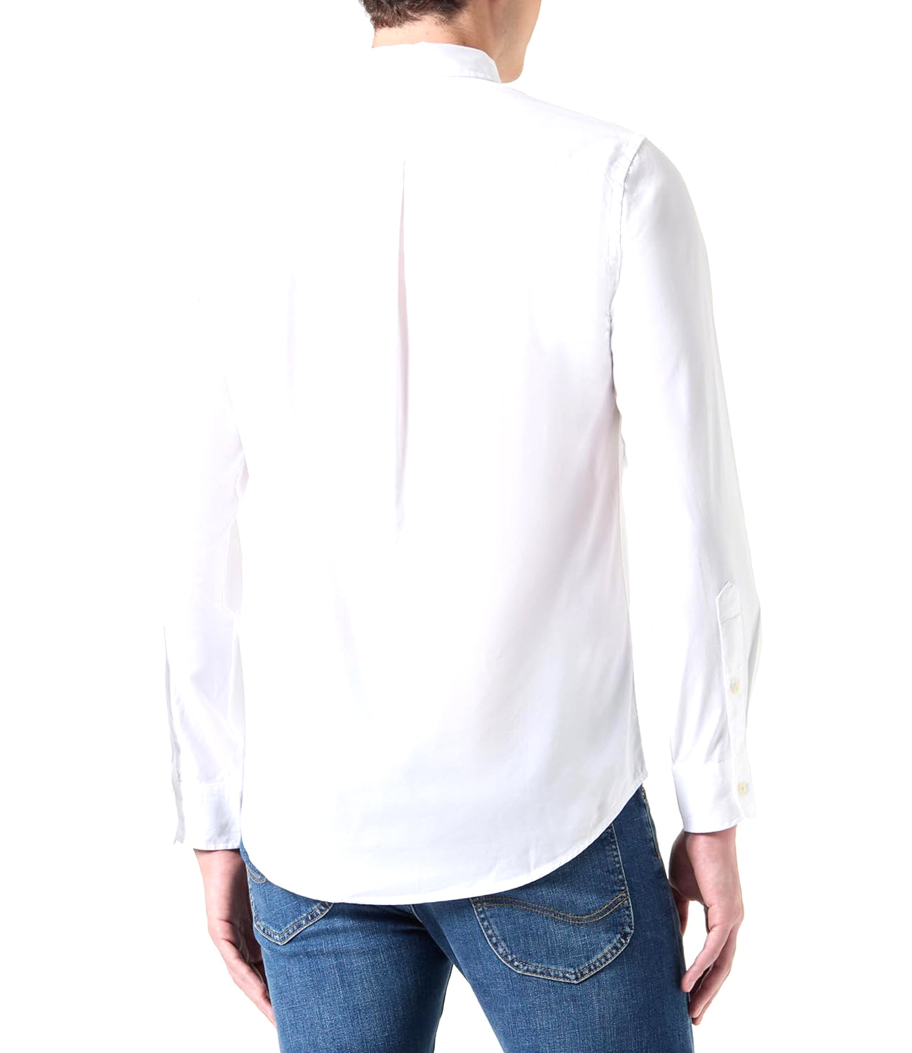Tommy Hilfiger Camicia Manica Lunga Uomo Mod. MW0MW39988 YBR White Bianco