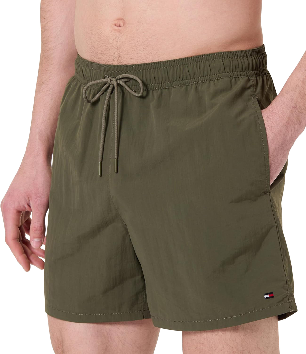 Tommy Hilfiger Short Mare Uomo Mod. UM0UM03477 RBN Militare Verde