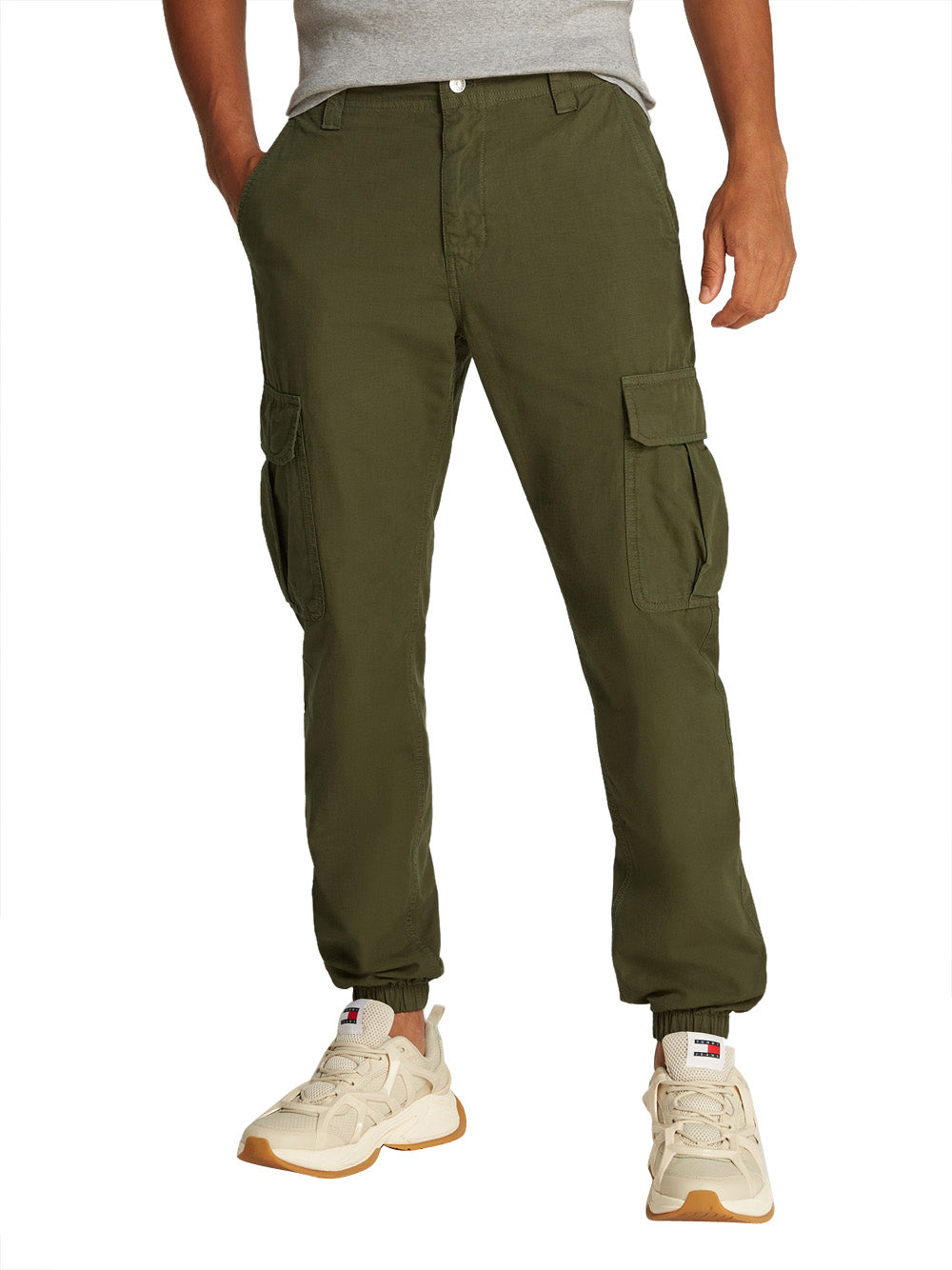 Tommy Hilfiger Tommy Hilfiger Pan. Tasconi Uomo Mod. DM0DM20284 M12 Militare Verde