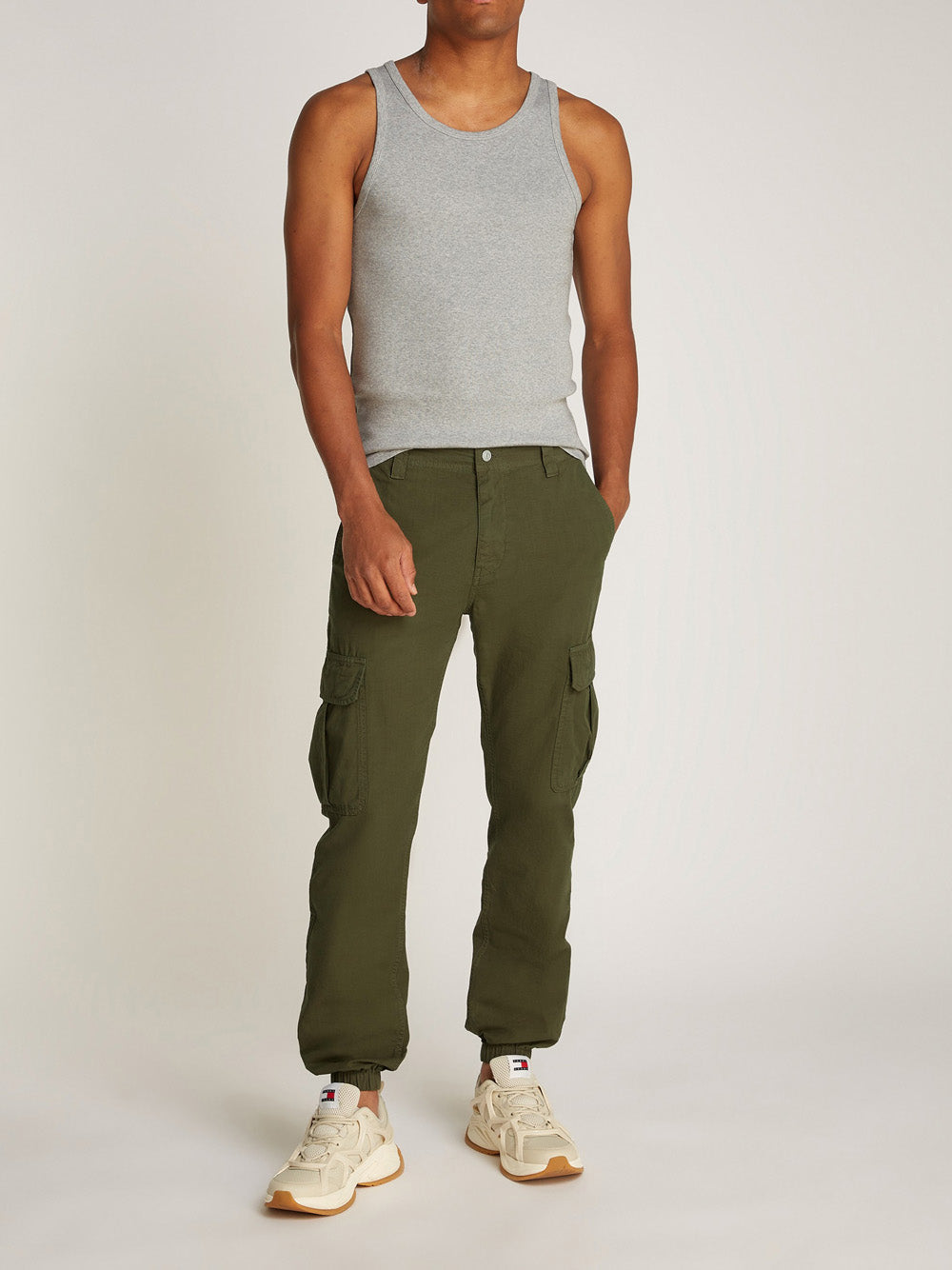 Tommy Hilfiger Tommy Hilfiger Pan. Tasconi Uomo Mod. DM0DM20284 M12 Militare Verde