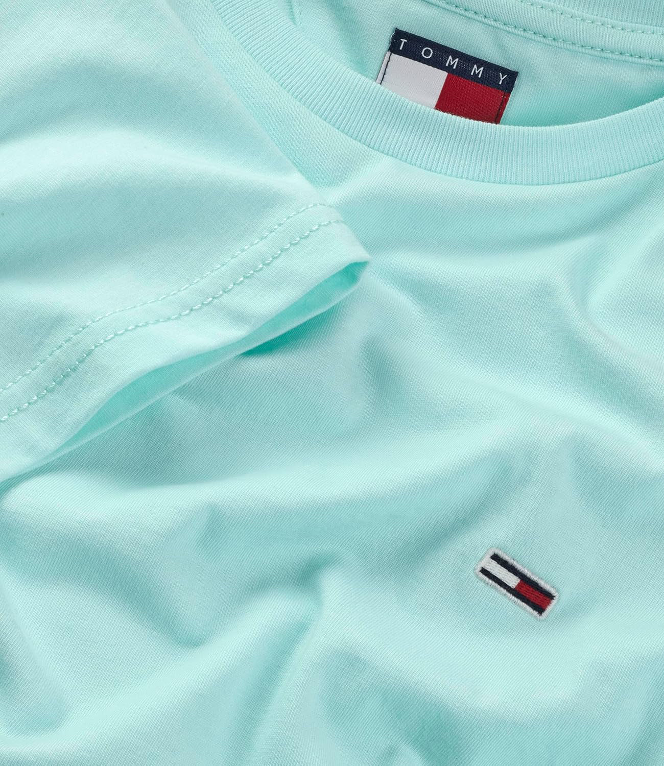 Tommy Hilfiger Tommy Hilfiger T-shirt Uomo Mod. DM0DM20363 L6V Acqua Verde