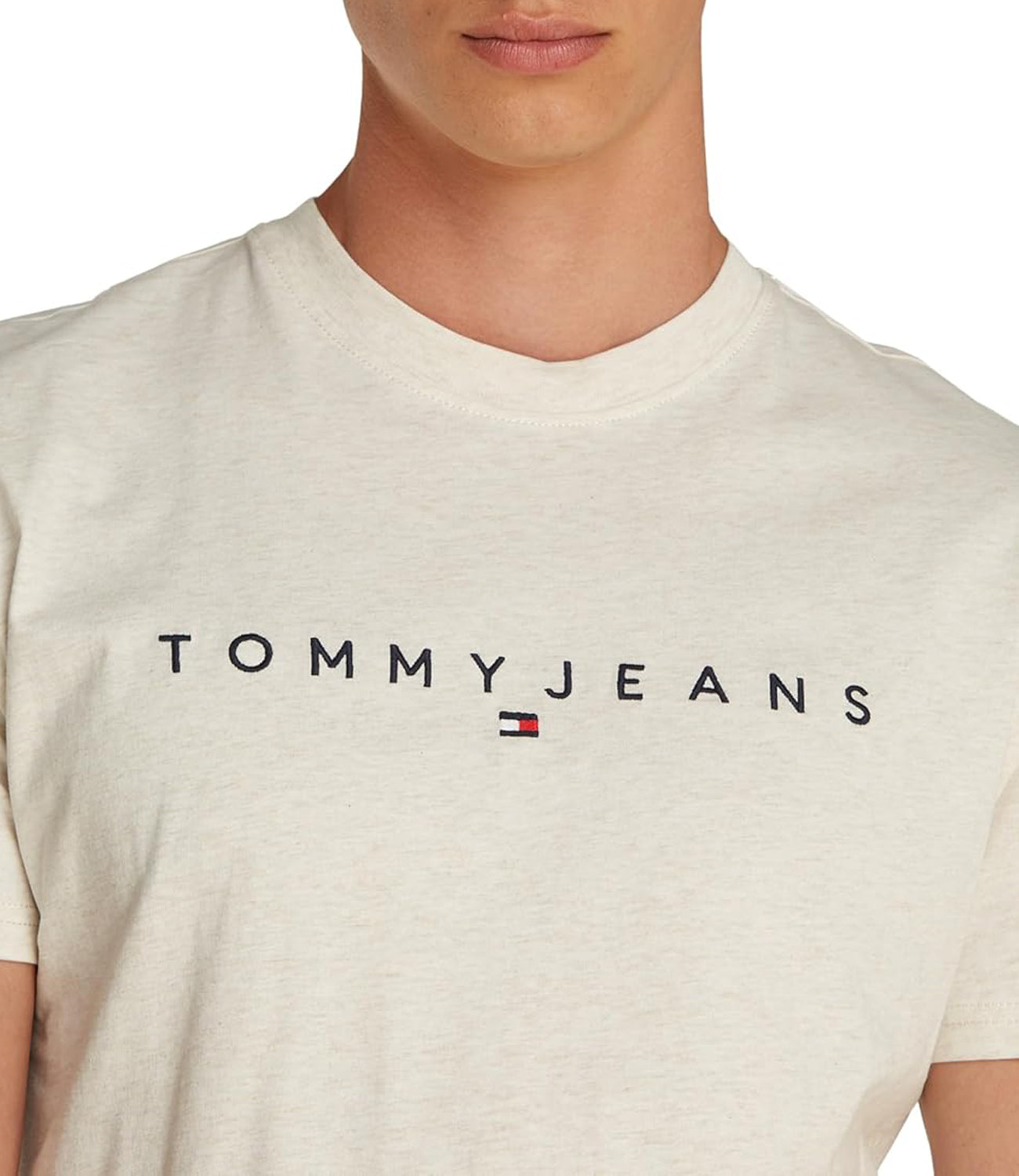 Tommy Hilfiger Tommy Hilfiger T-shirt Uomo Mod. DM0DM20744 AE3 Panna Avorio