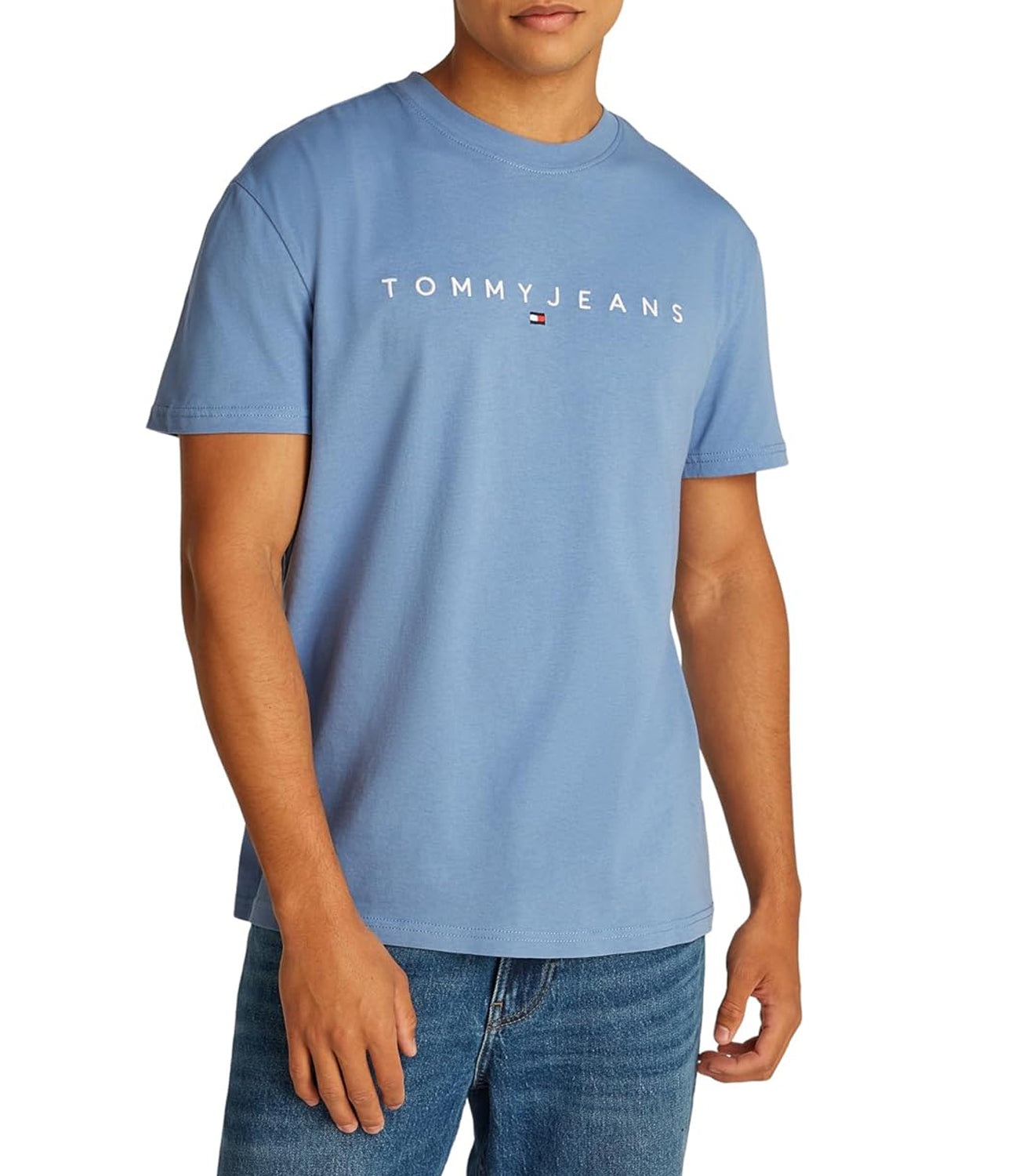 Tommy Hilfiger Tommy Hilfiger T-shirt Uomo Mod. DM0DM20744 DY6 Celeste Blu