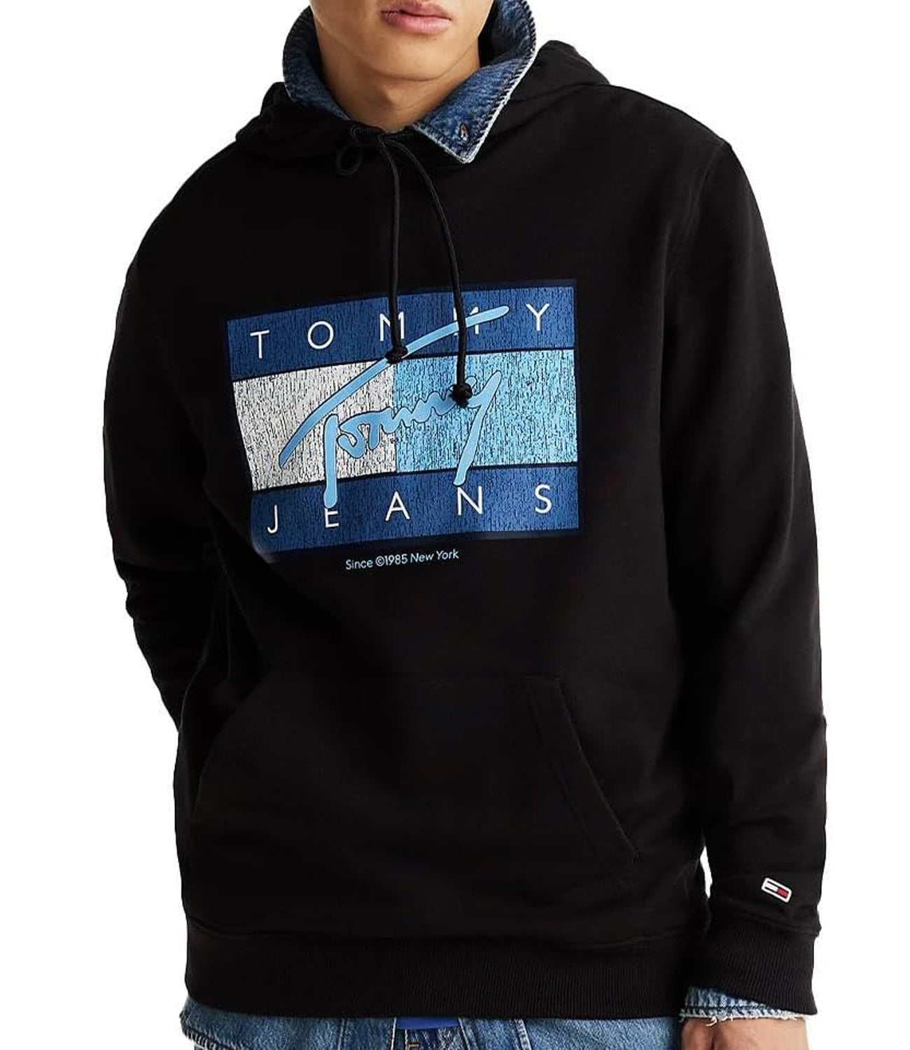 Tommy Hilfiger Tommy Hilfiger Felpa cappuccio Uomo Mod. DM0DM21100 BDS BLACK Nero