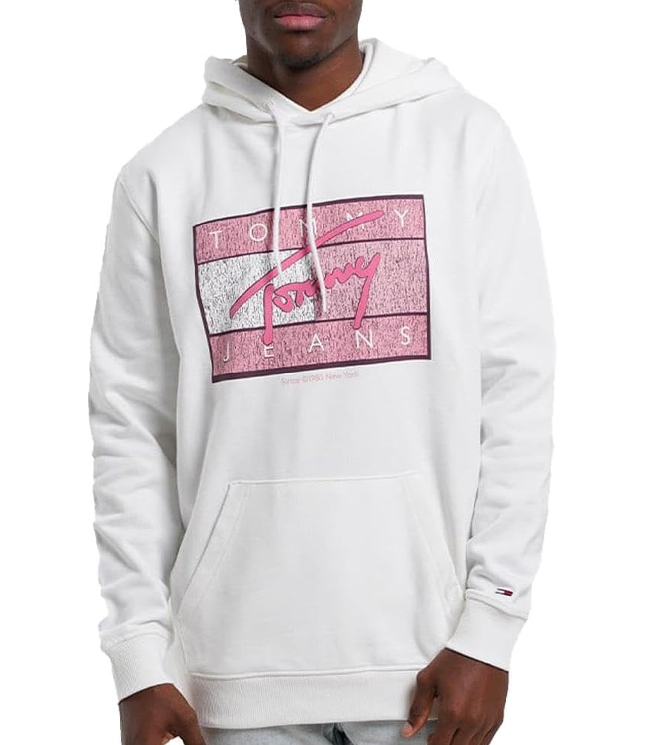 Tommy Hilfiger Tommy Hilfiger Felpa cappuccio Uomo Mod. DM0DM21100 YBL WHITE Bianco