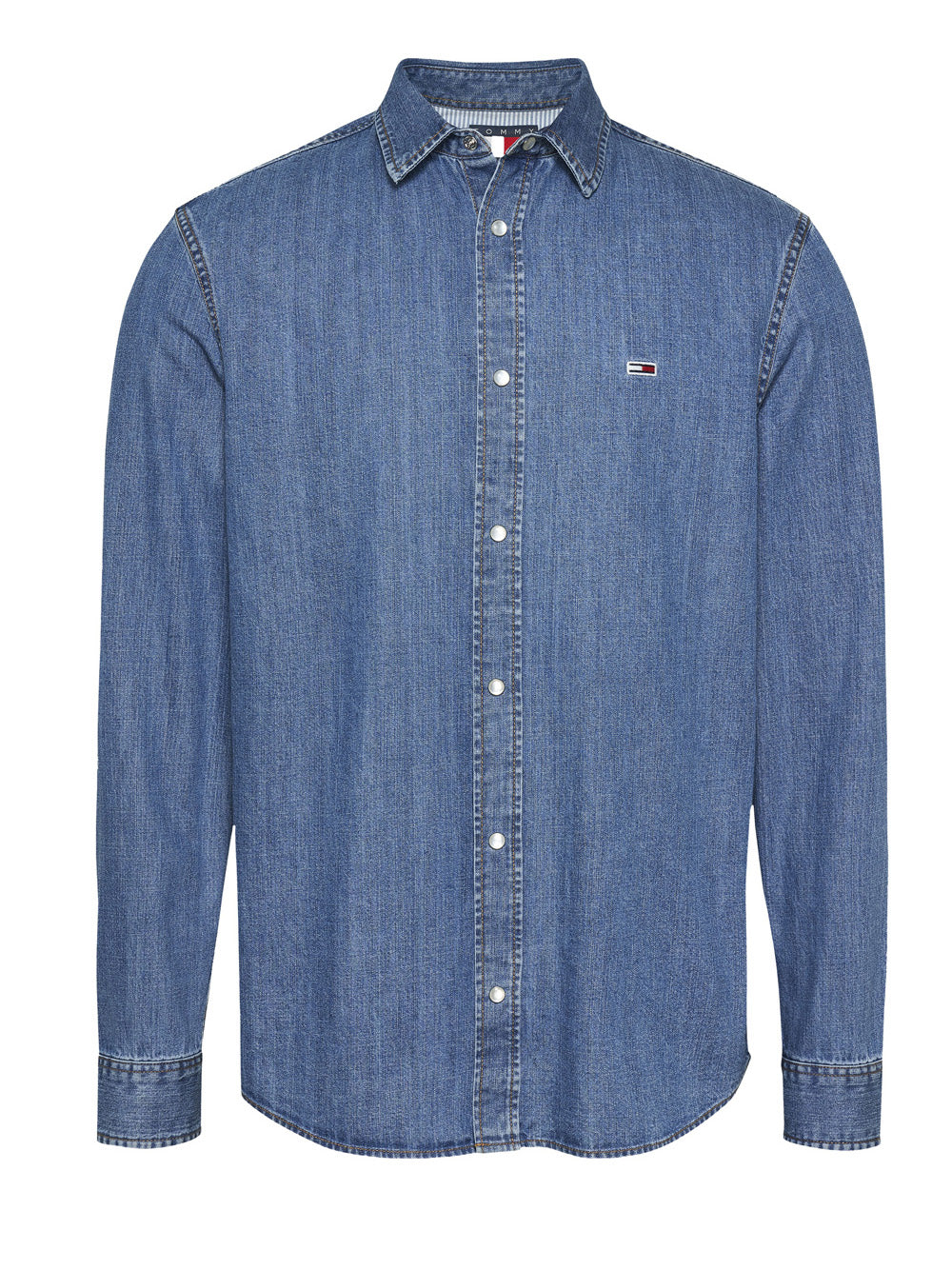 Tommy Hilfiger Tommy Hilfiger Camicia Manica Lunga Uomo Mod. DM0DM21102 1A5 DENIM Blu