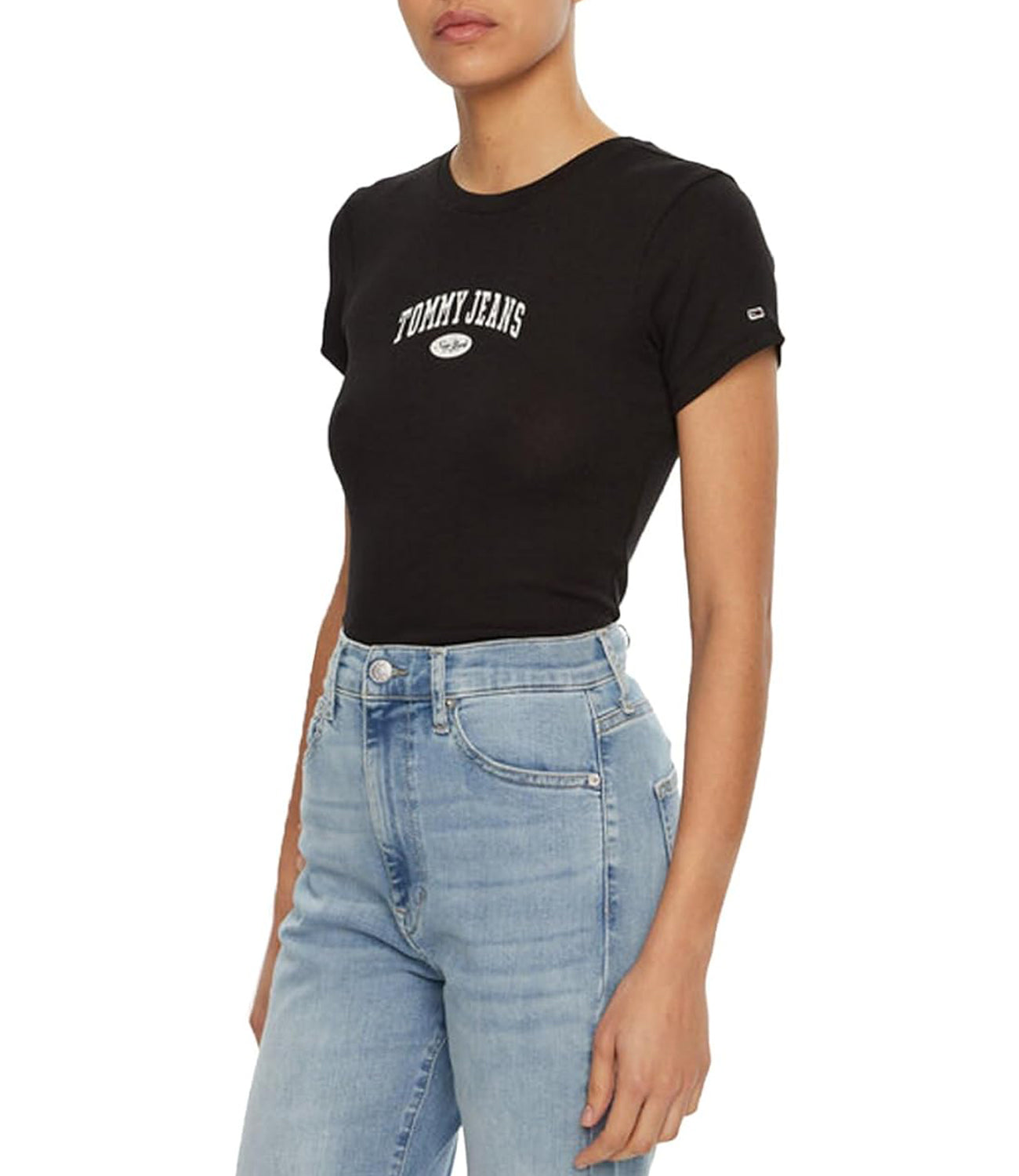 Tommy Hilfiger Tommy Hilfiger T-shirt Donna Mod. DW0DW19435 BDS Nero