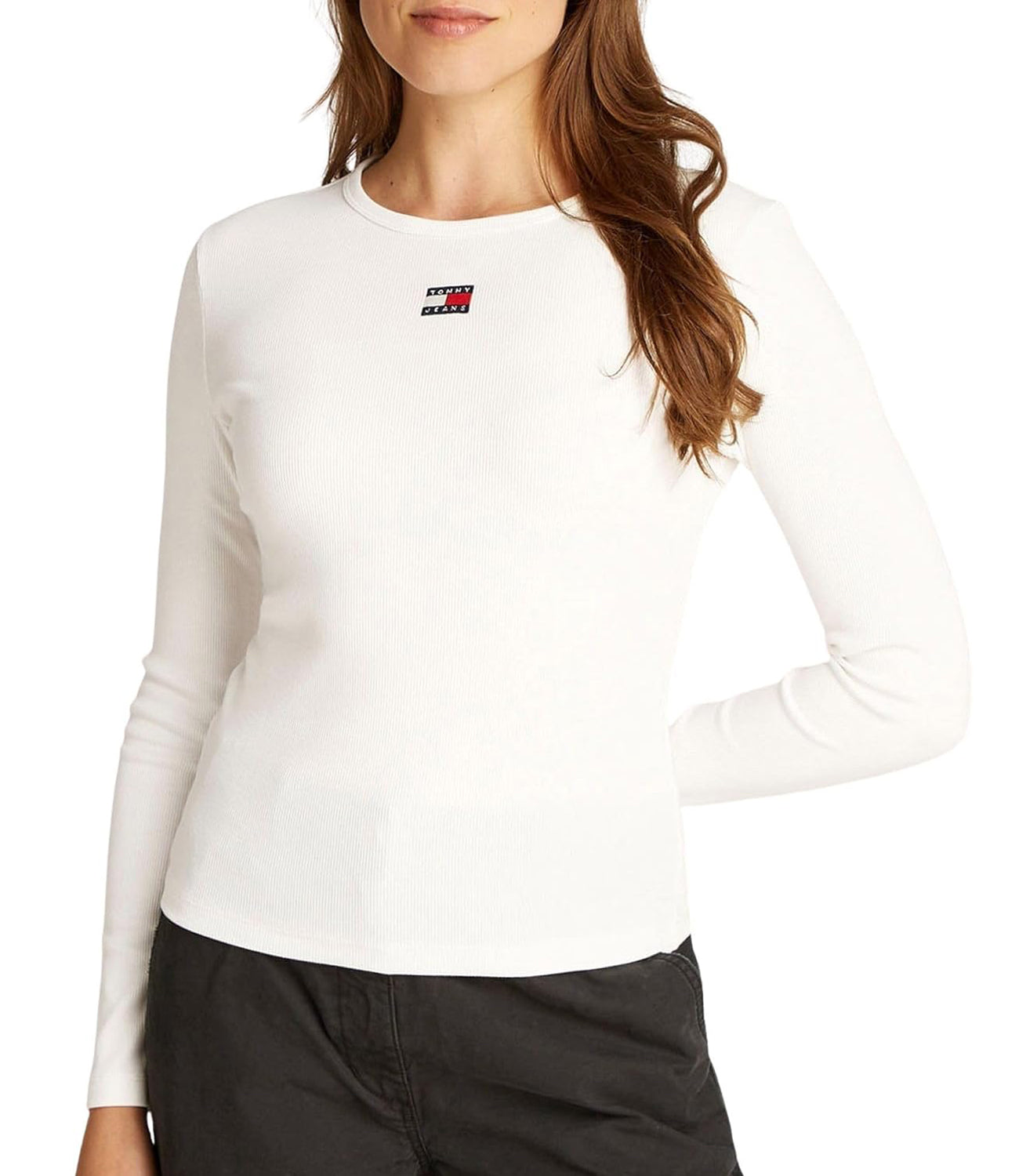 Tommy Hilfiger Tommy Hilfiger Maglia m/l Donna Mod. DW0DW20178 YBL Avorio