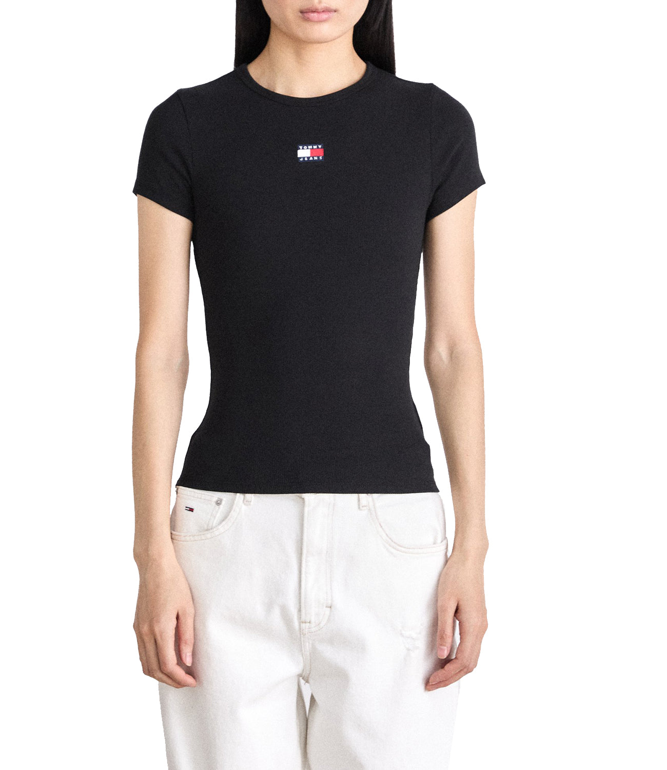 Tommy Hilfiger Tommy Hilfiger T-shirt Donna Mod. DW0DW20463 BDS Nero