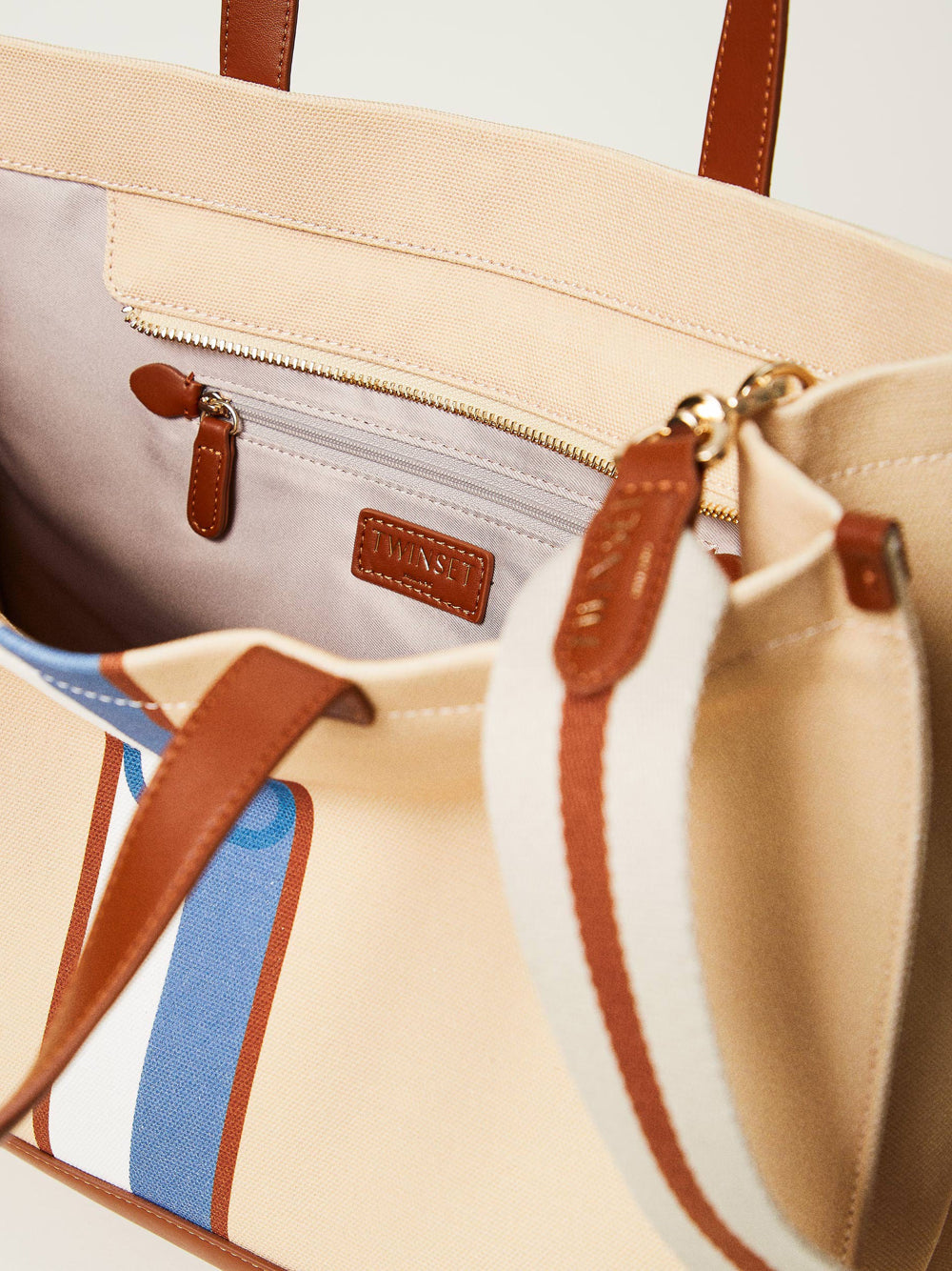 Borsa Shopper Twin Set da Donna - Beige