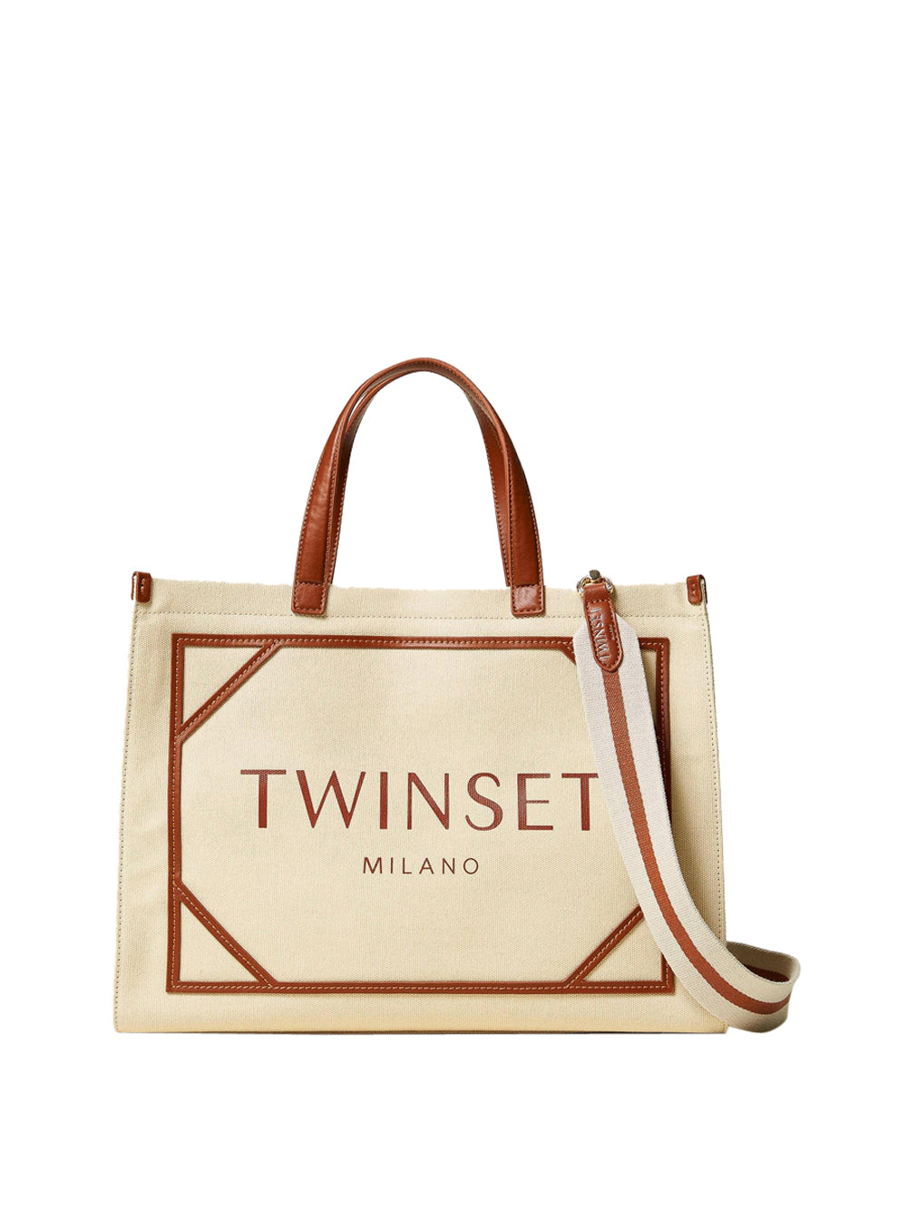 Borsa Shopper Twin Set da Donna - Beige