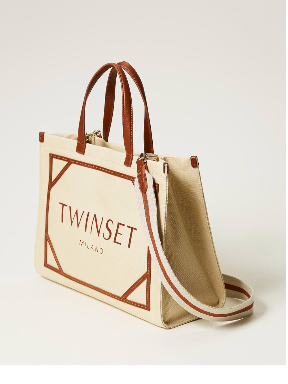 Borsa Shopper Twin Set da Donna - Beige