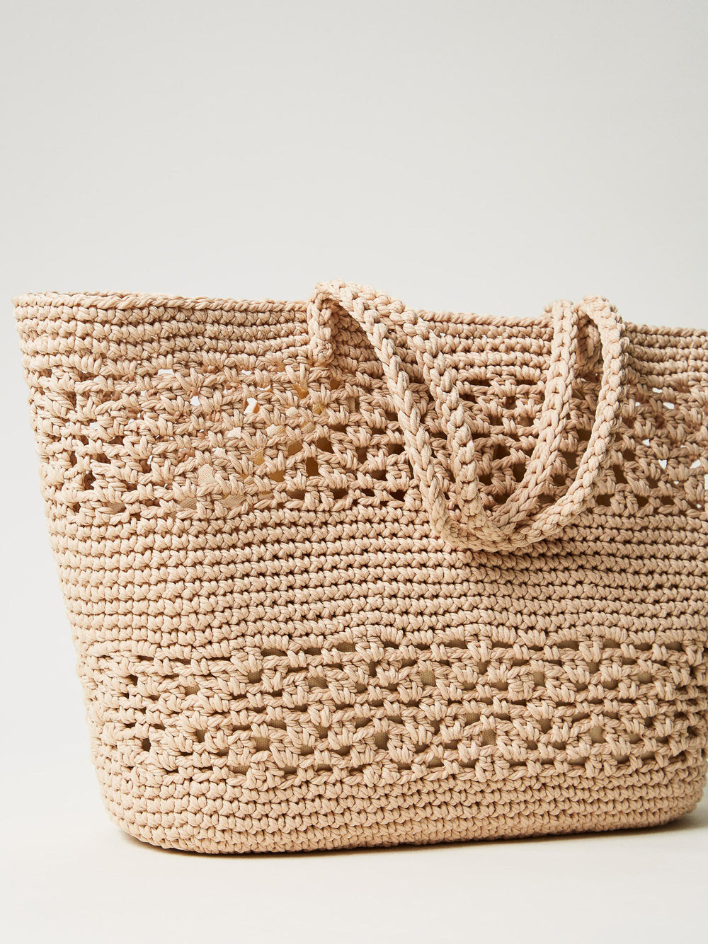 Borsa Shopper Twin Set da Donna - Beige